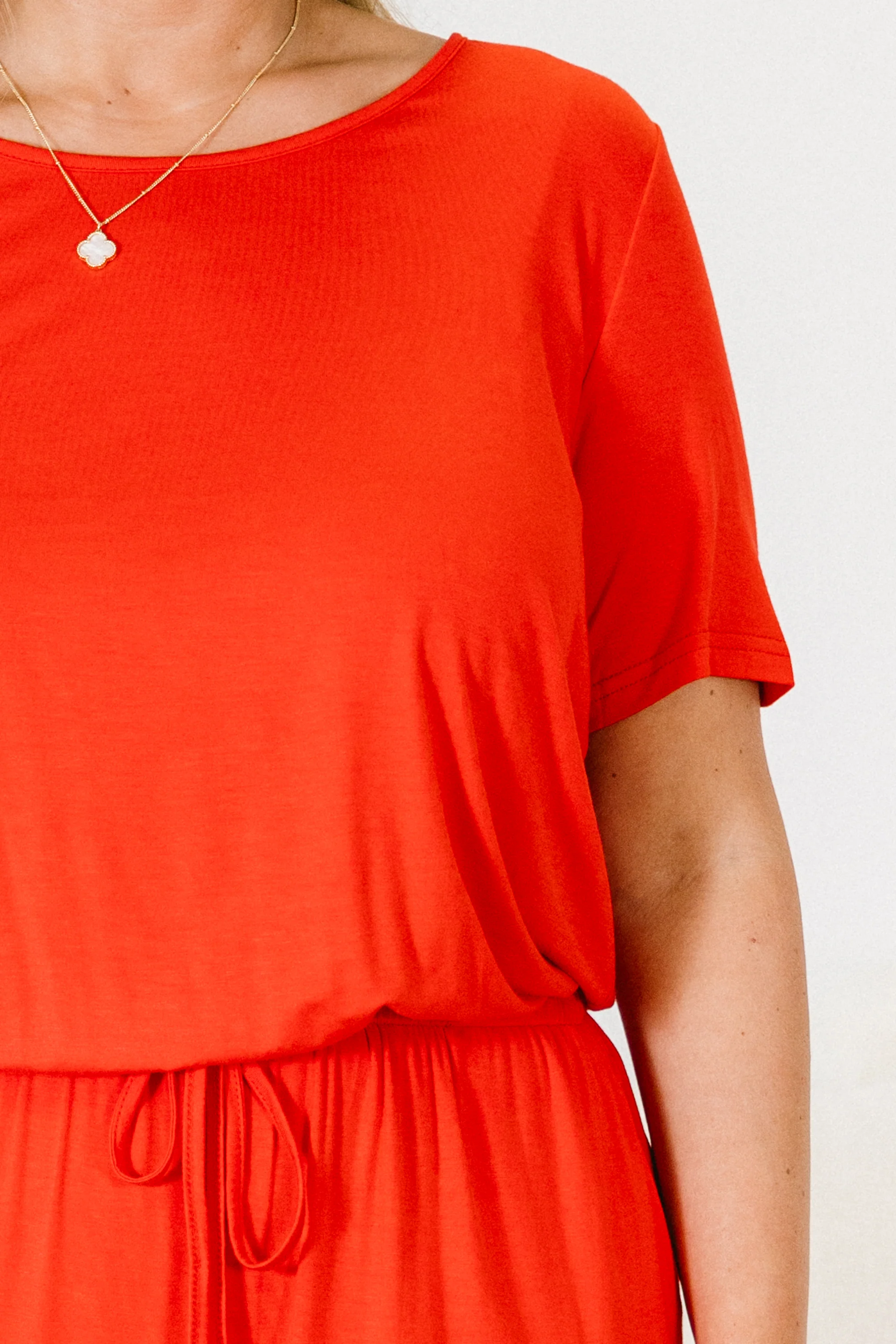 Louder Than Words Jumpsuit, Red - Giverhouse