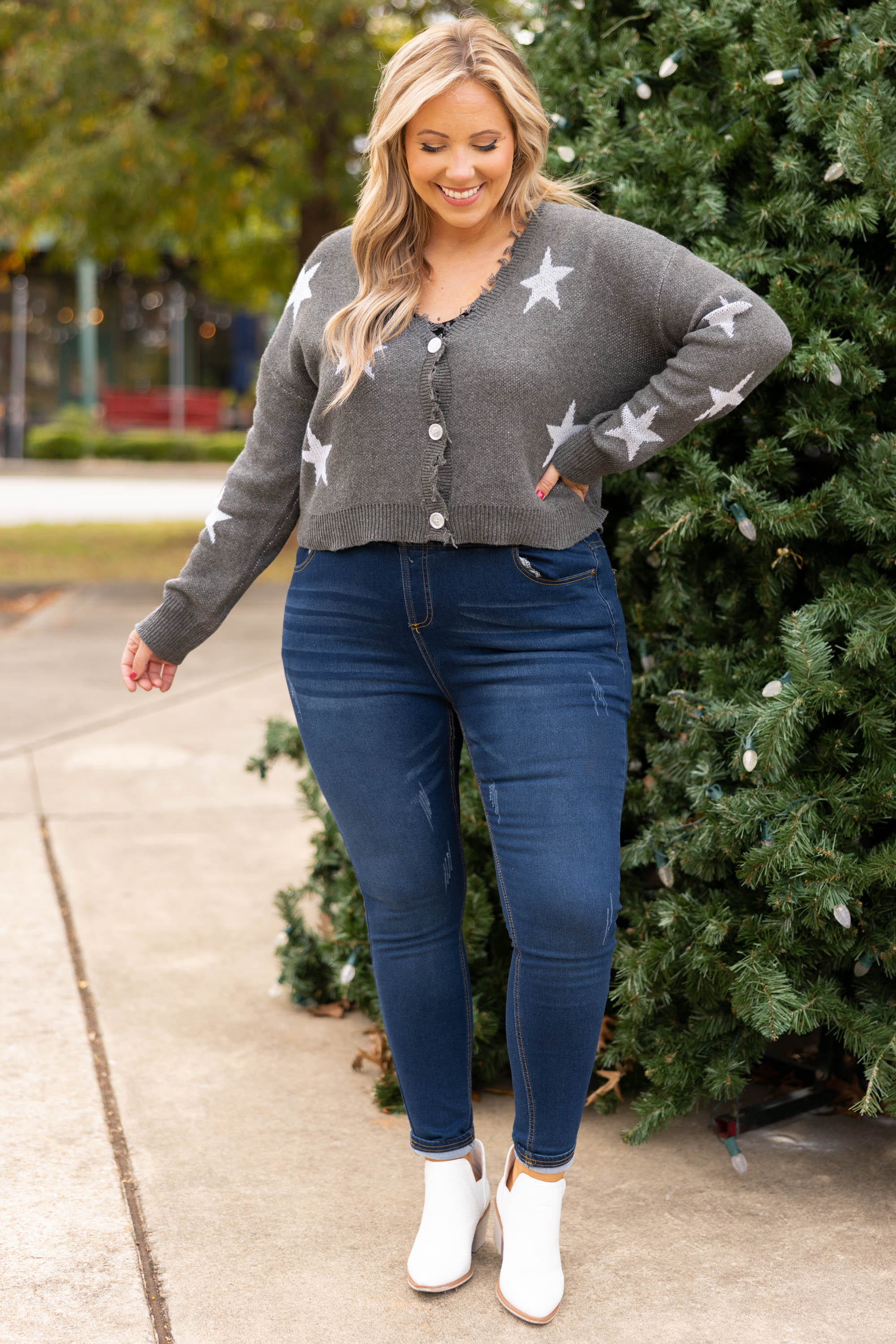 A Lovely Night Cardigan, Gray - Giverhouse