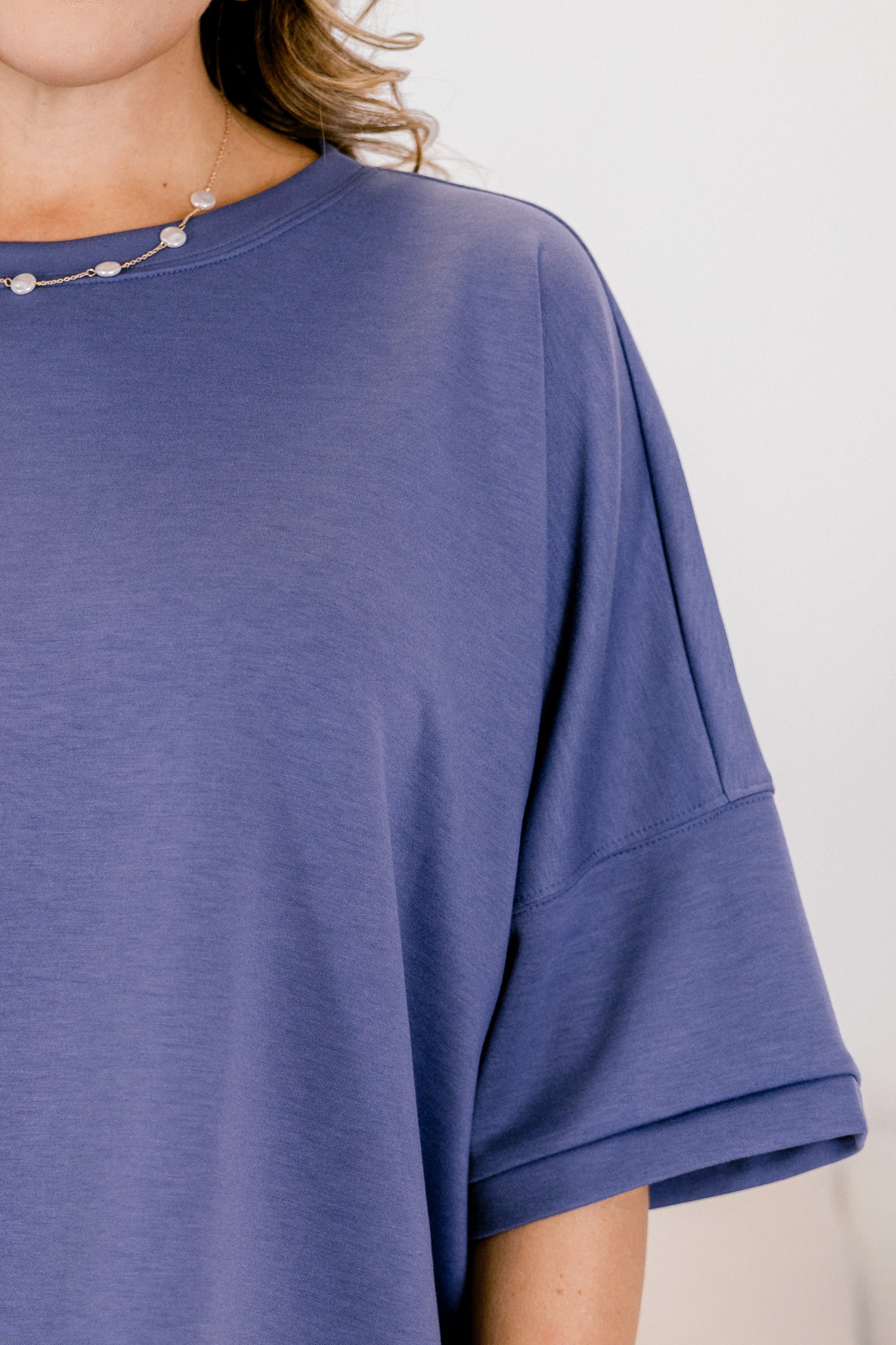 Comfortable Charm Top, Blue Indigo - Giverhouse