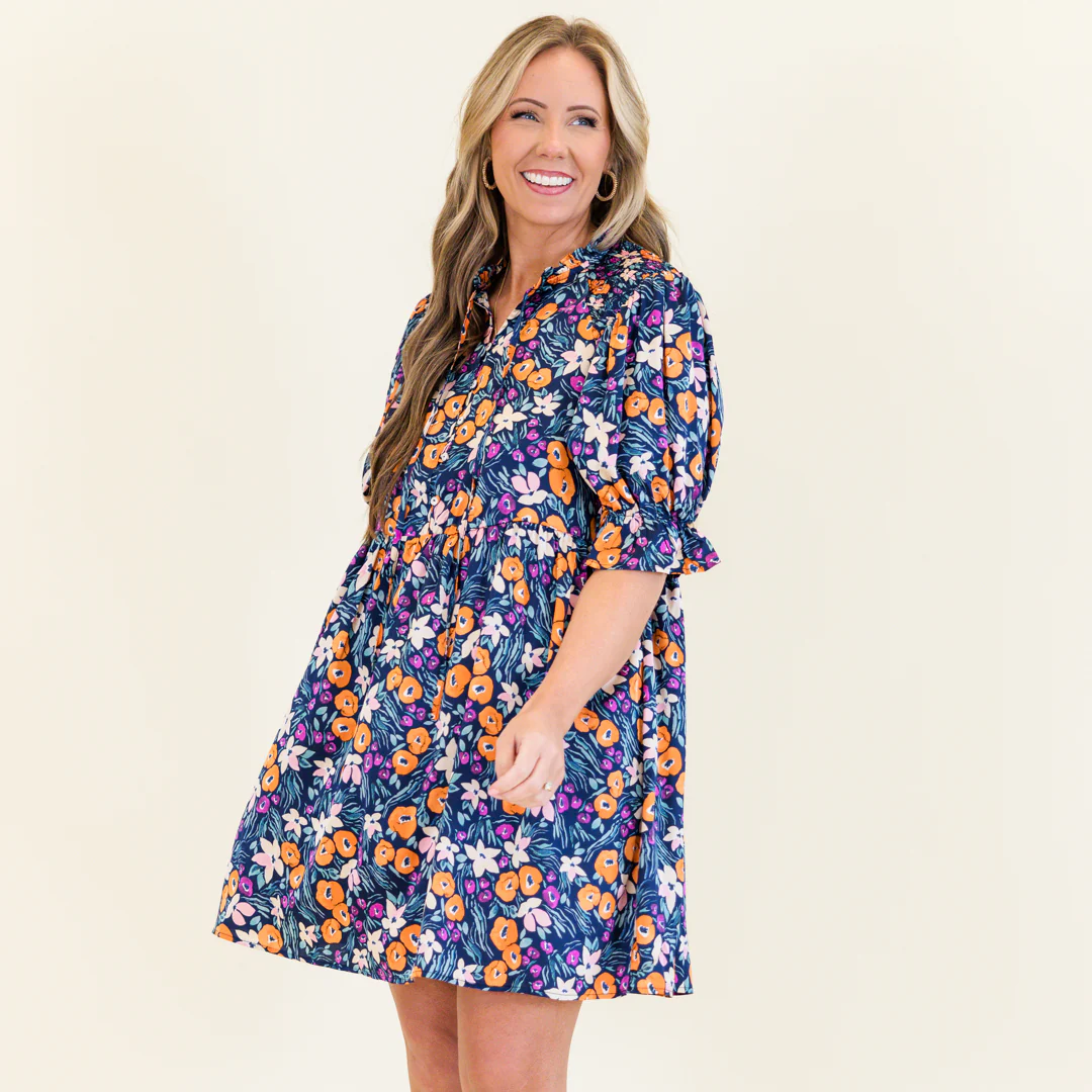 Feel The Rush Dress, Navy - Giverhouse