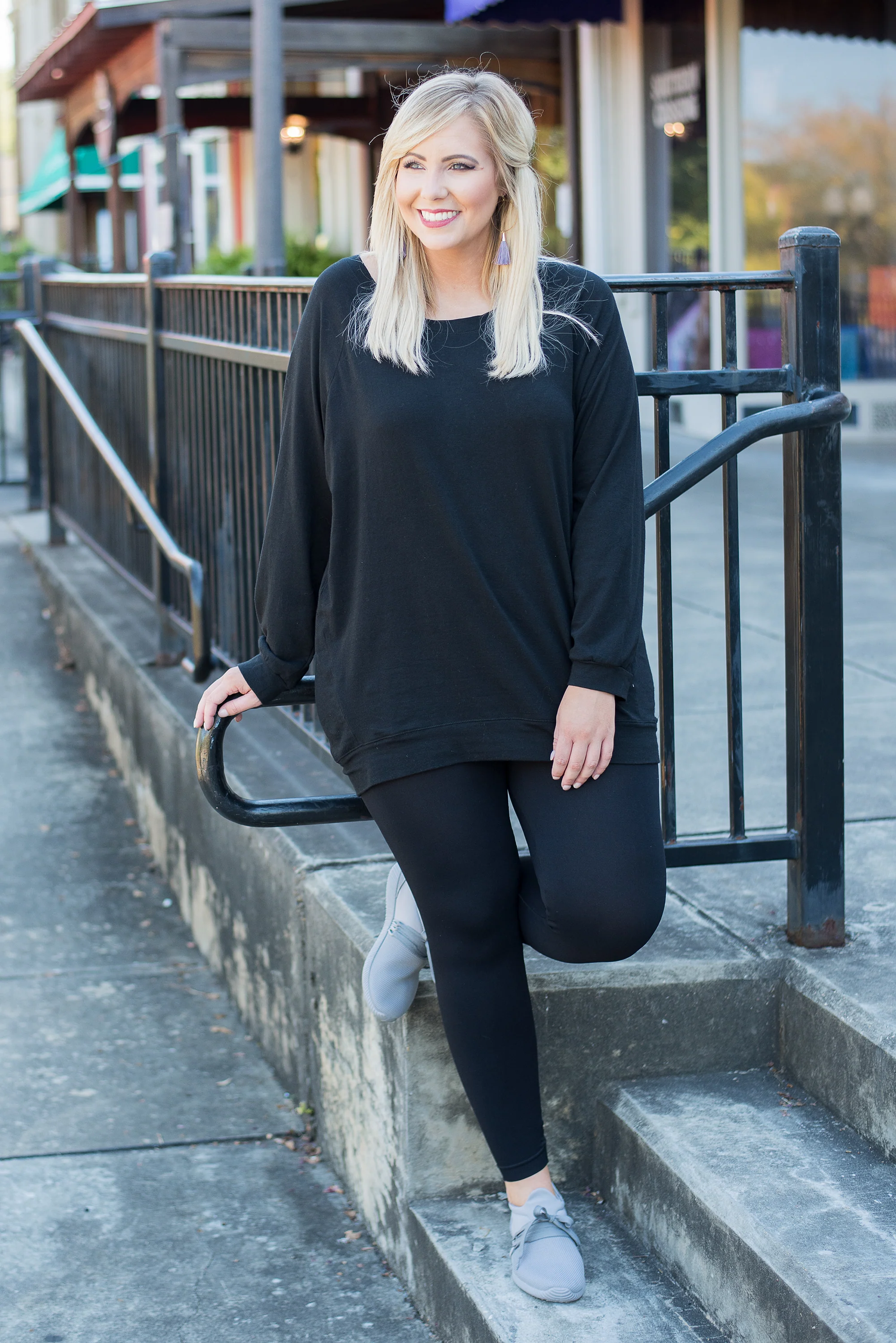 Luxe Leggings, Long Black - Giverhouse