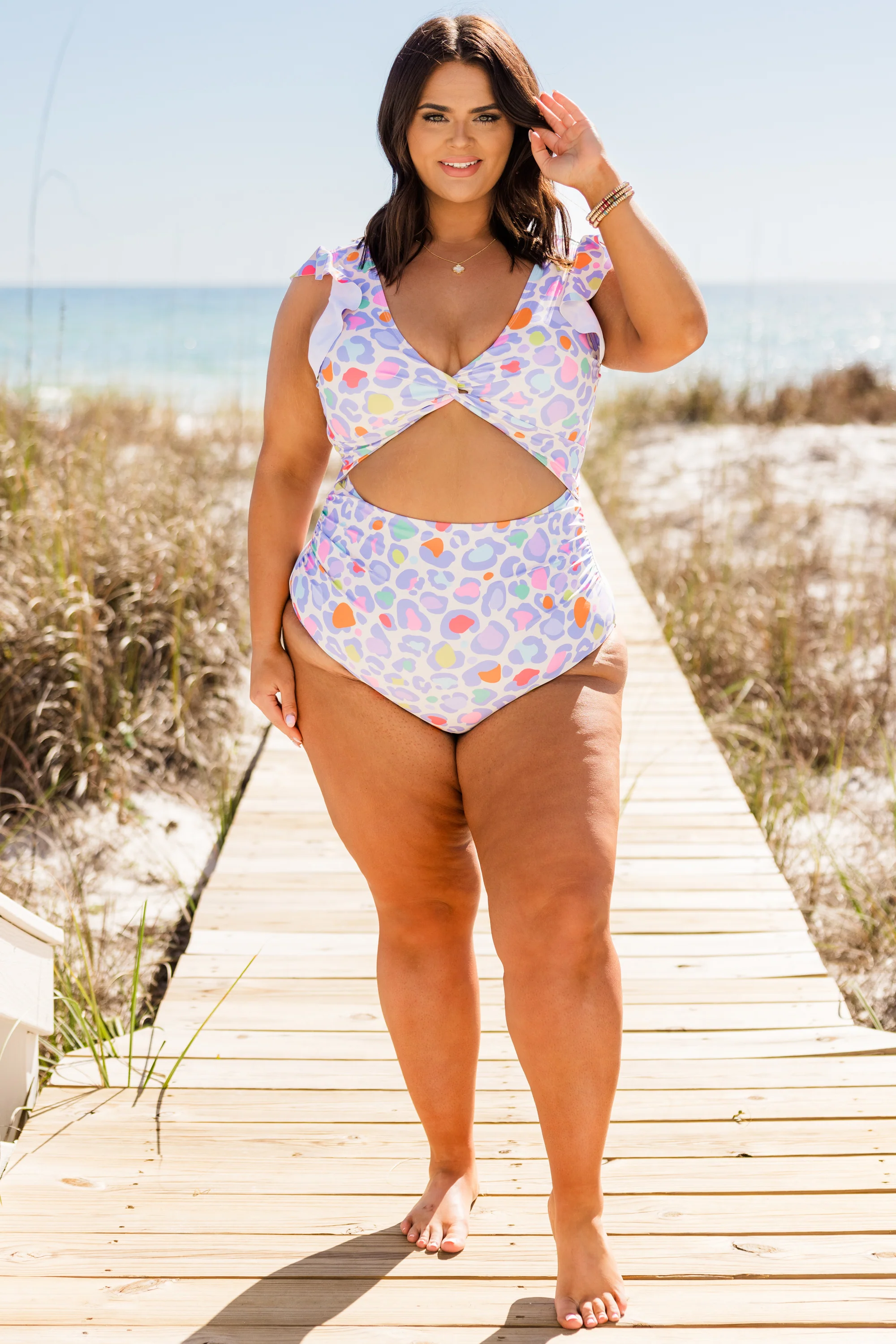 Beachfront Breeze Swimsuit, Purple - Giverhouse