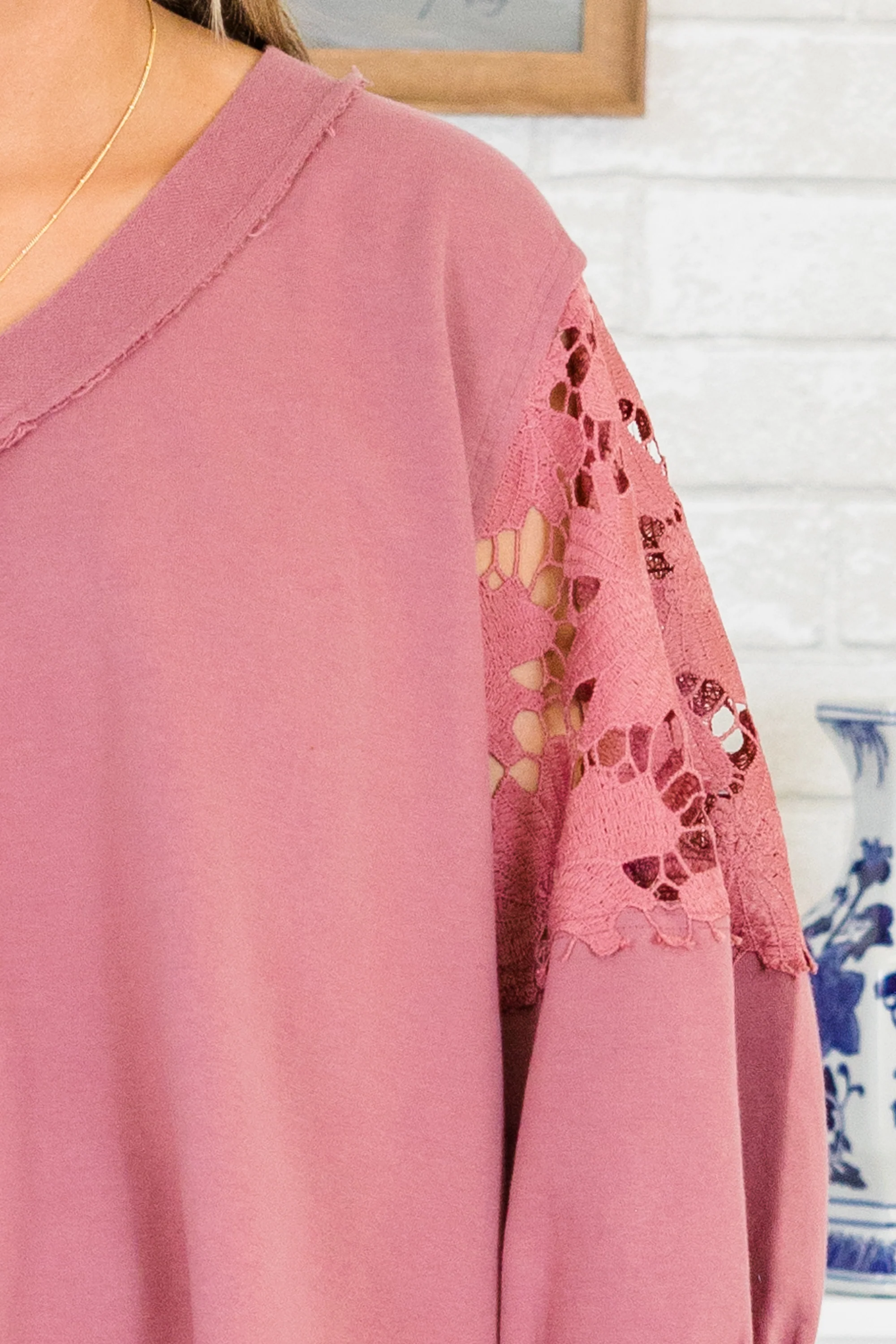 Time Is Wasted Sweatshirt, Washed Mauve - Giverhouse