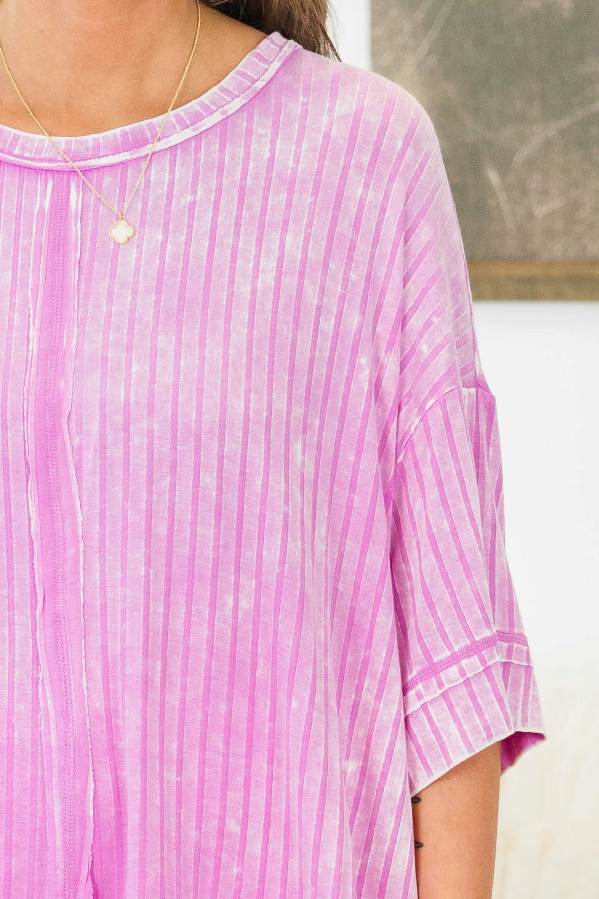 You're All Mine Top,  Mauve - Giverhouse