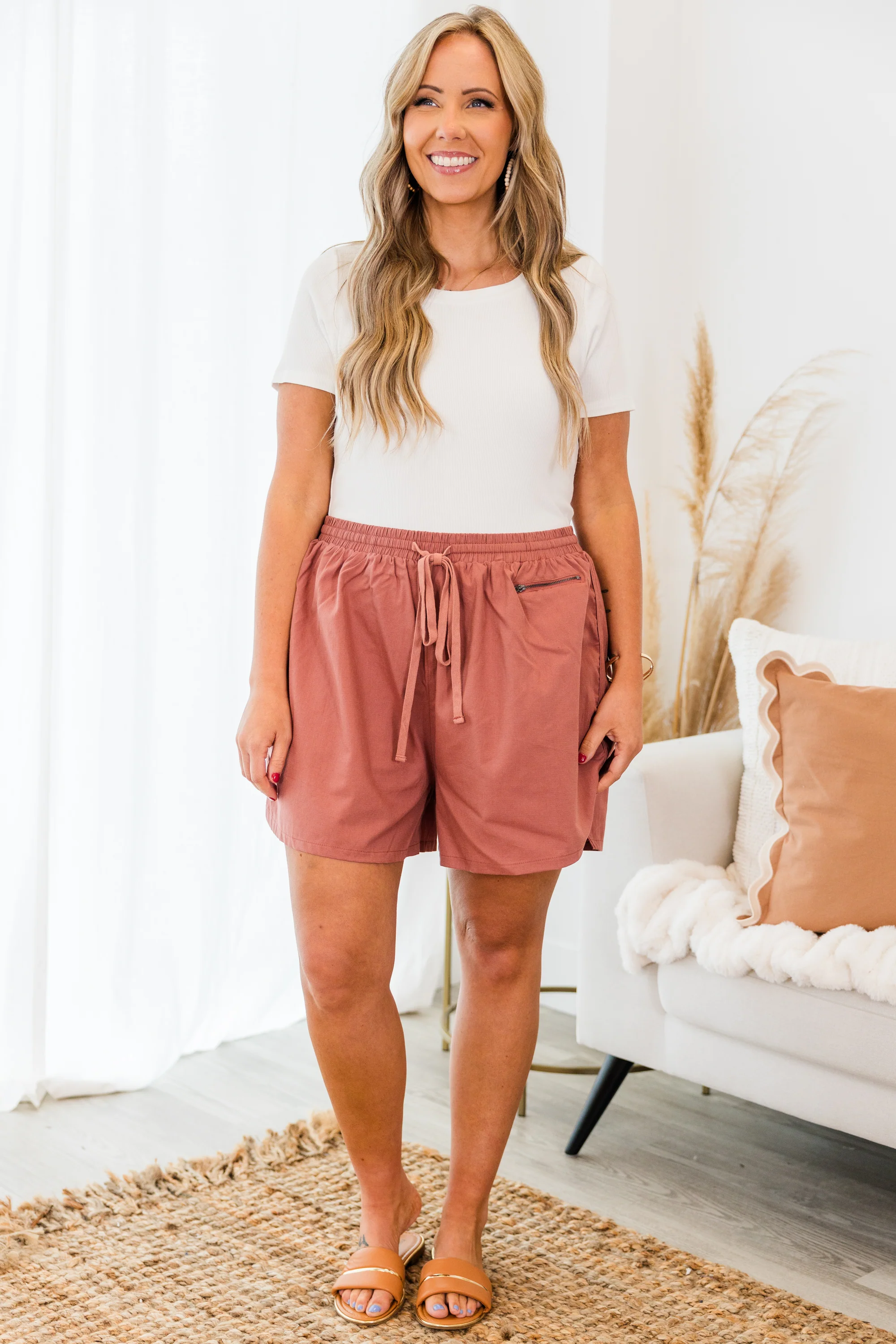 Daily Love Notes Shorts, Mauve - Giverhouse