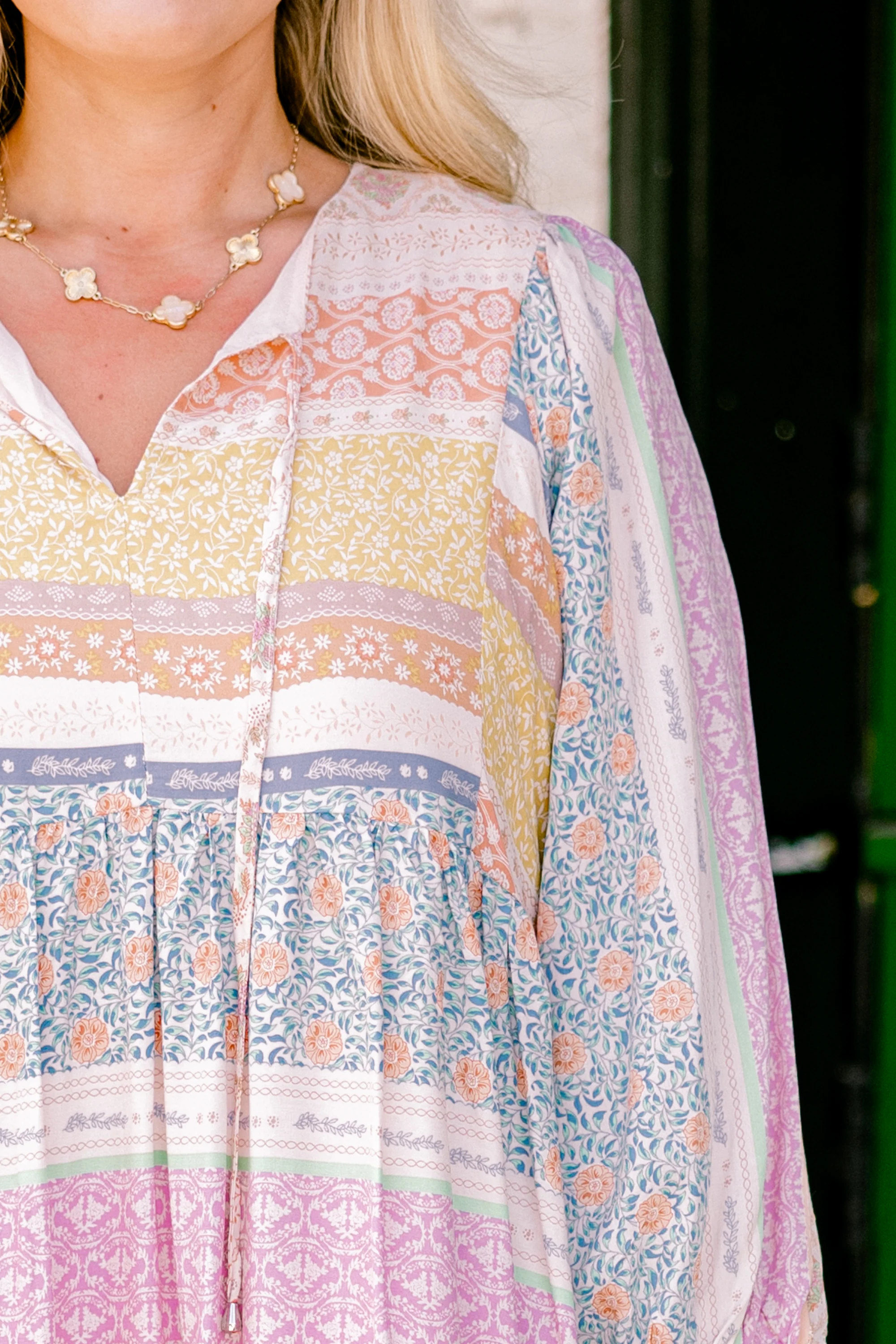 Walking On Air Dress, Brown Multi - Giverhouse