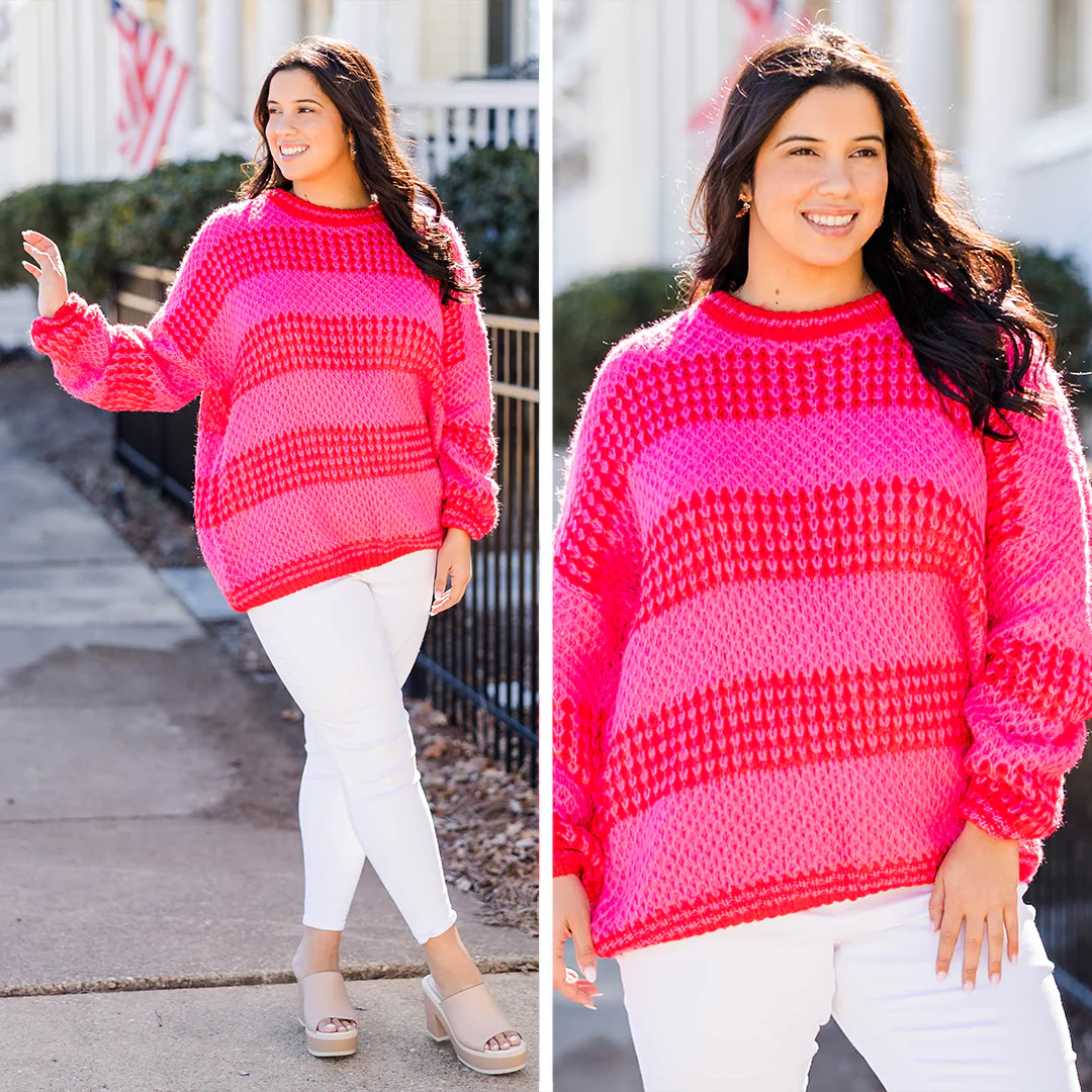 Beneath The Cherry Blossoms Sweater, Pink - Giverhouse