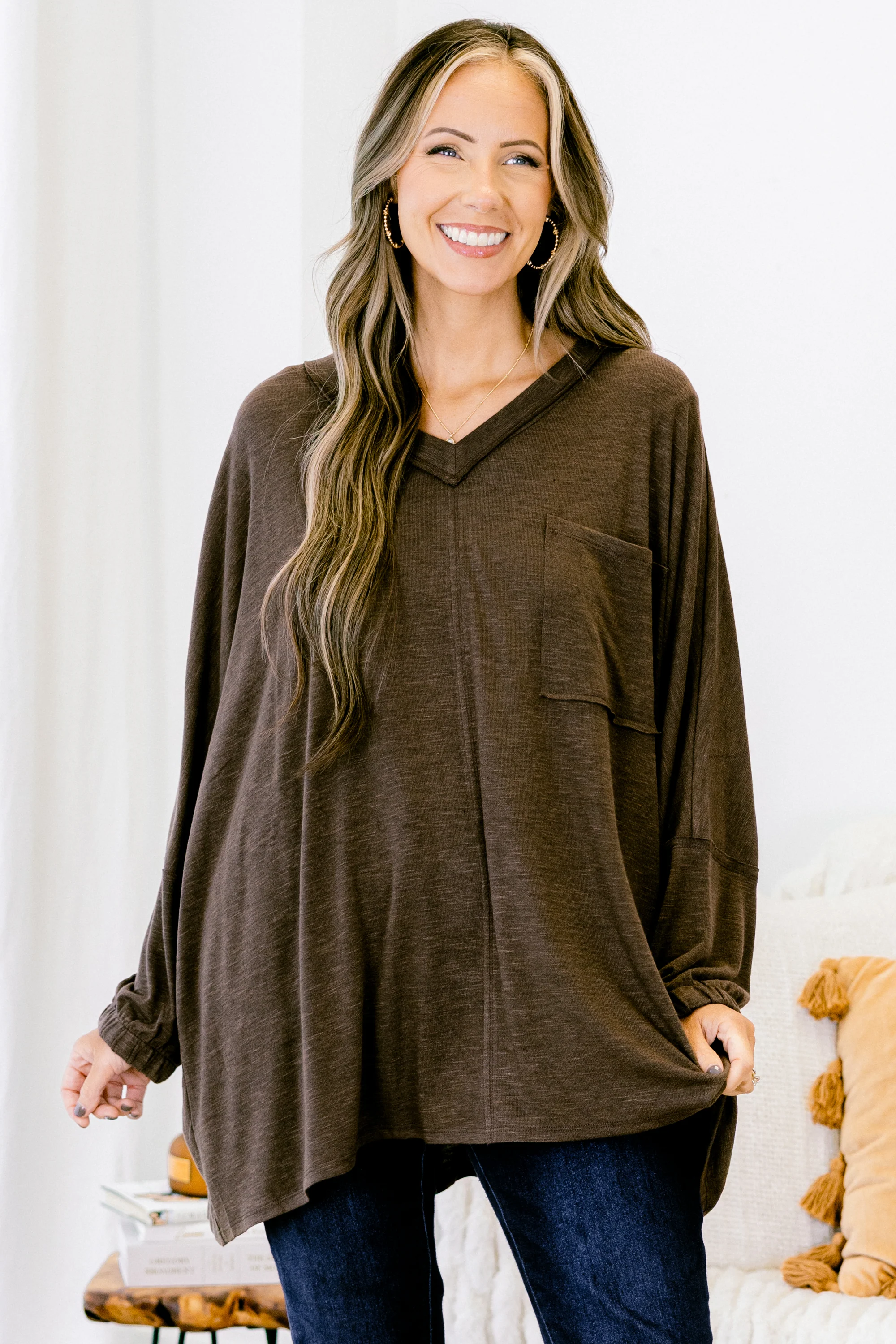 Say The Words Top, Chocolate - Giverhouse