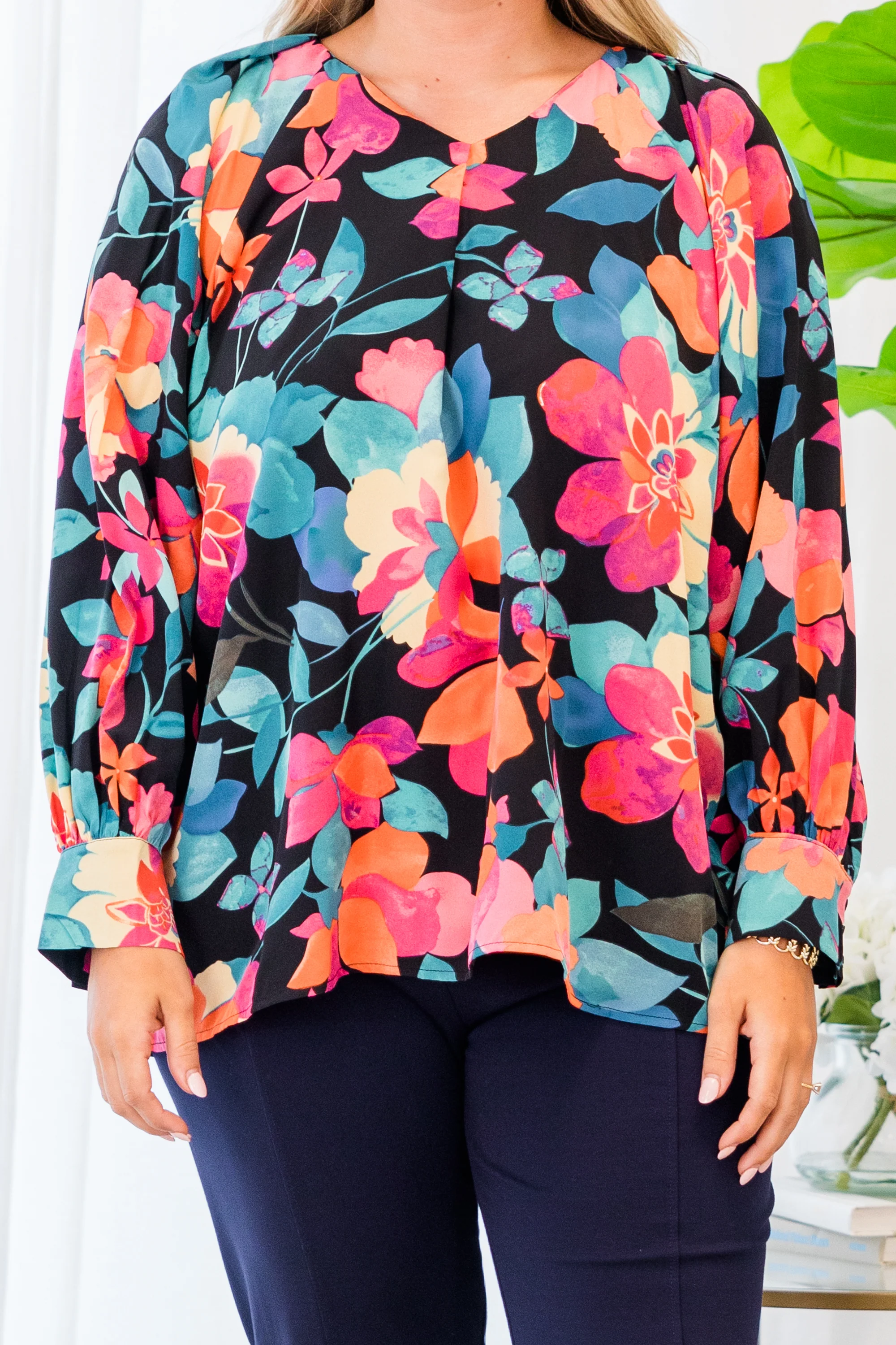 Southern Sweetness Top, Black-Multi - Giverhouse