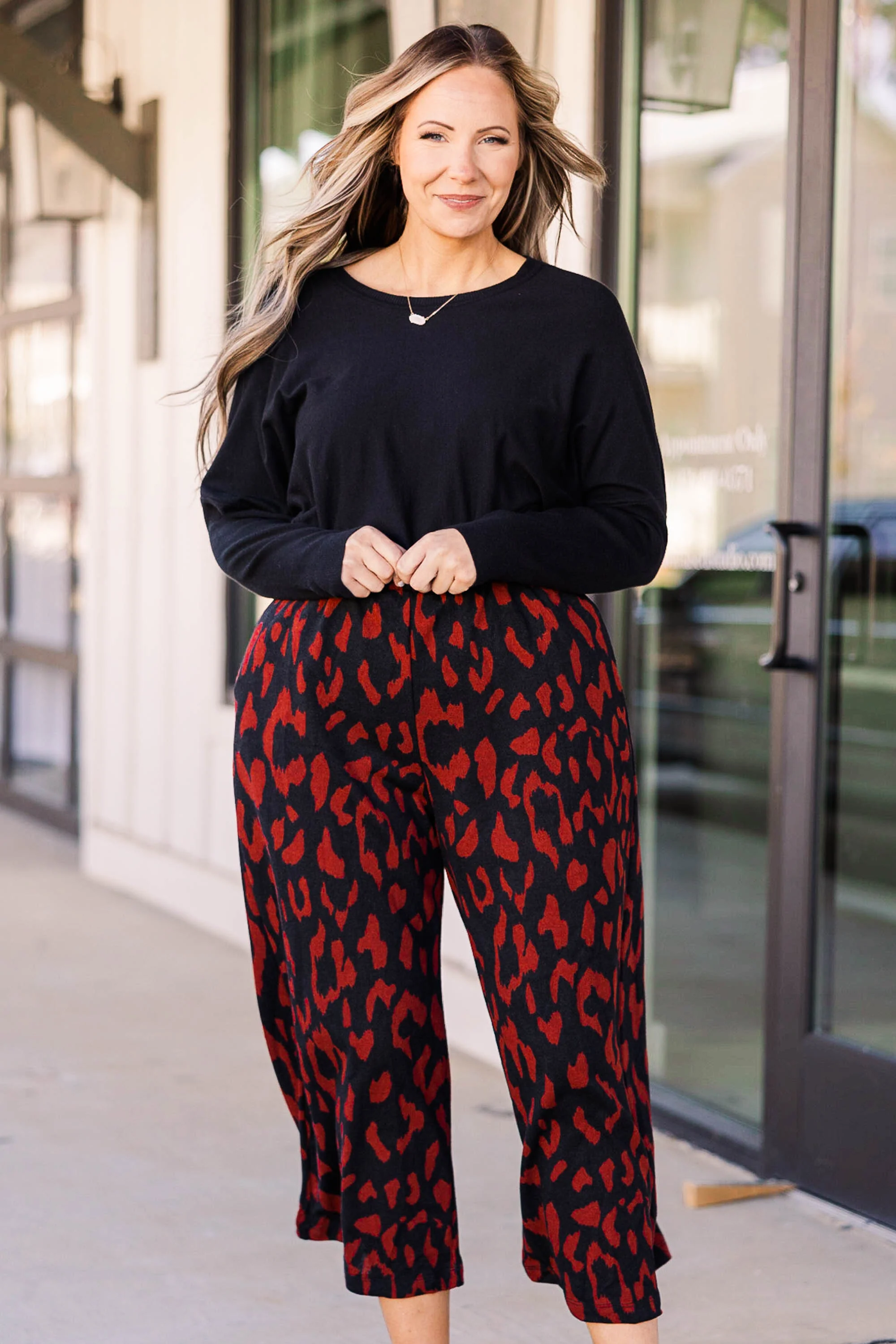 Song About Me Pants, Burgundy Combo - Giverhouse