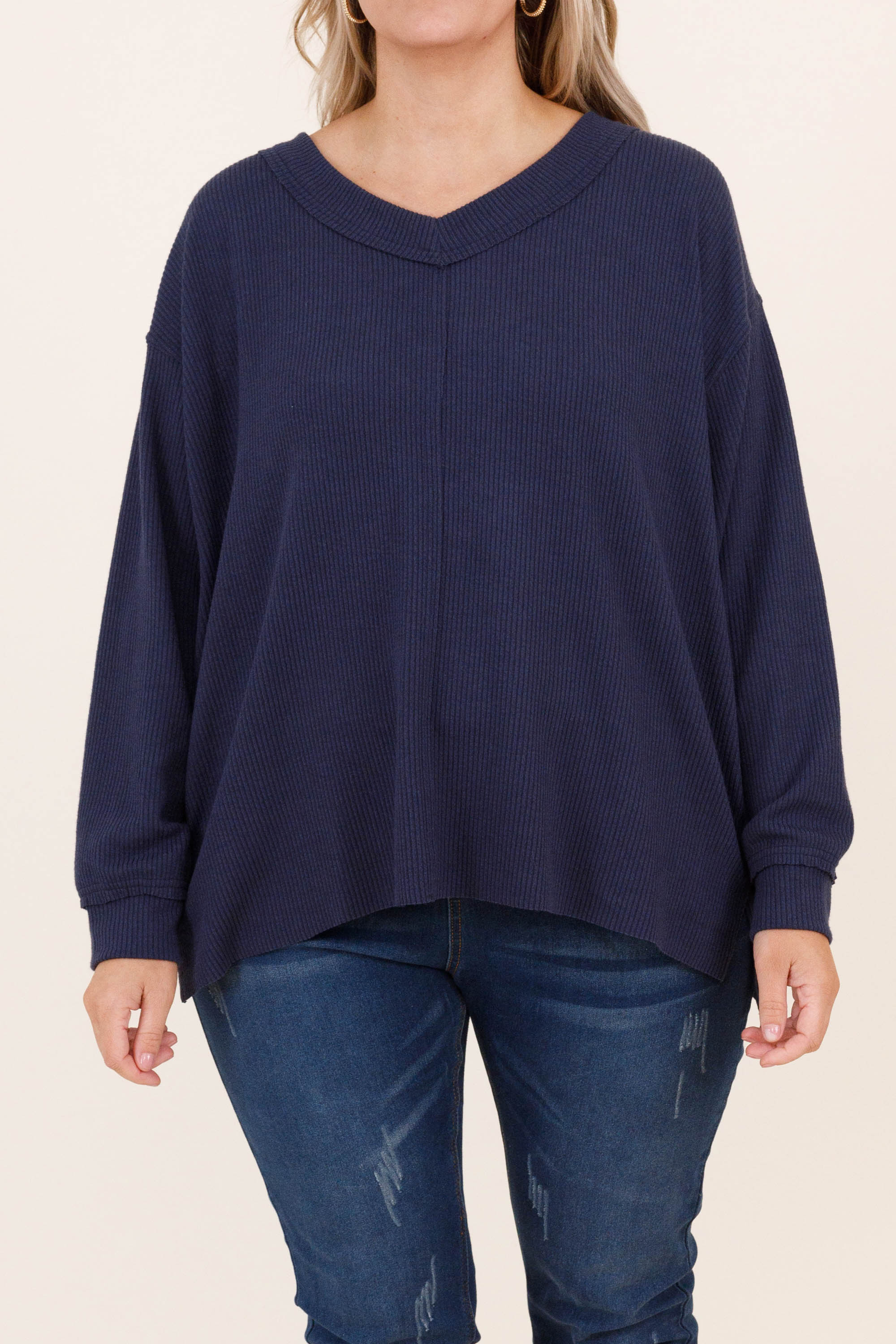 It's Our Time Pullover, Navy - Giverhouse