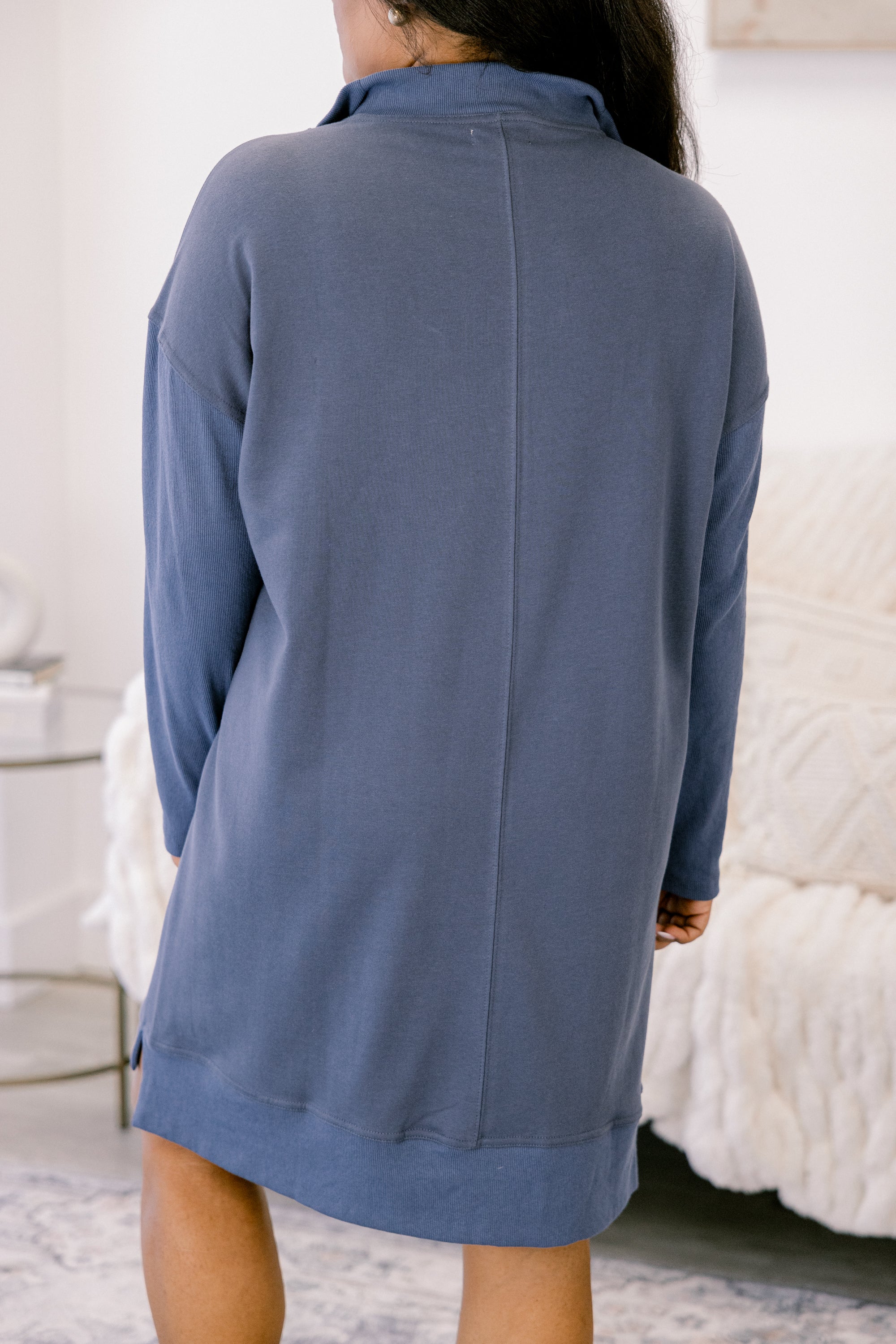 Slow It Down Dress, Light Navy - Giverhouse