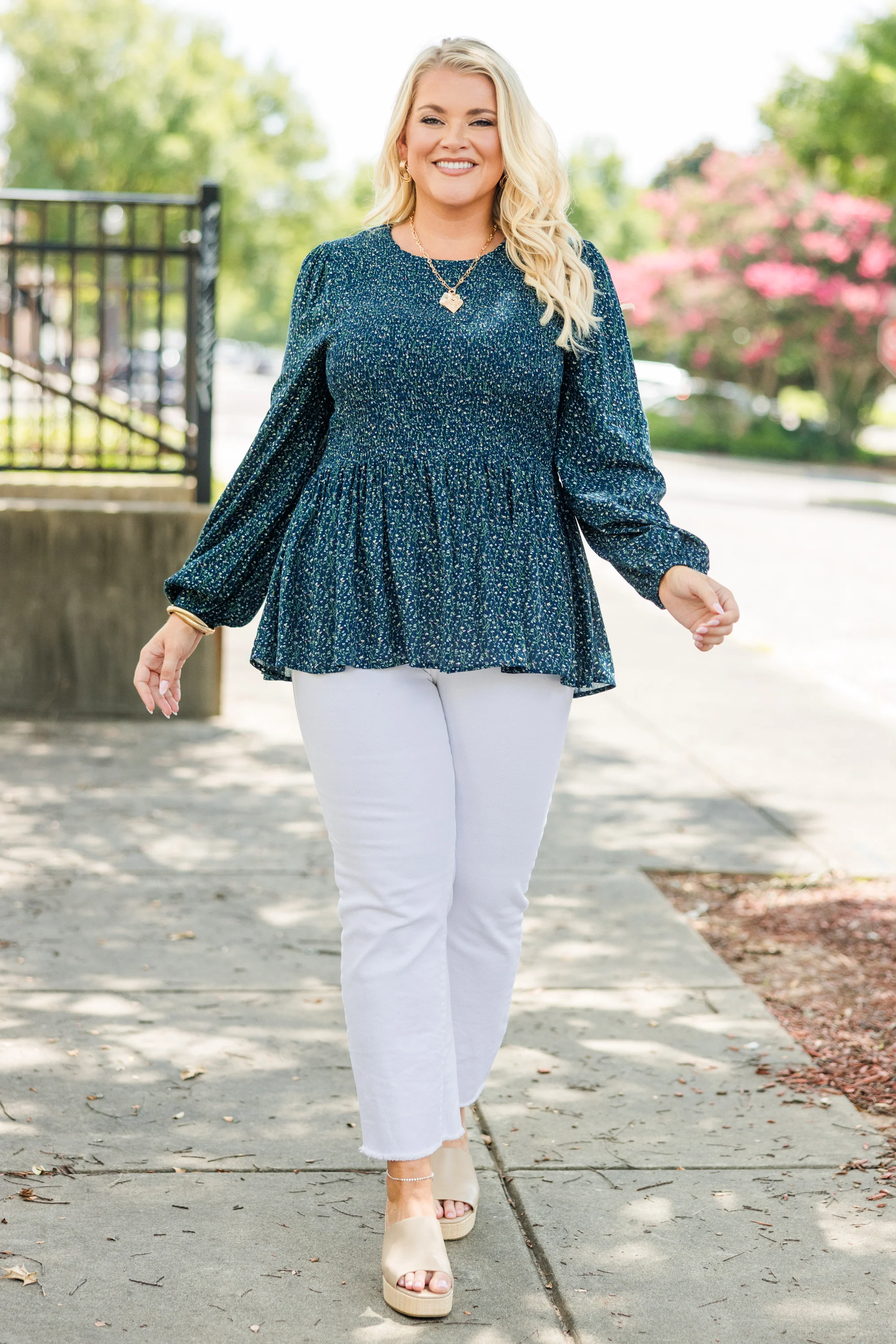 Wallflower Kisses Top, Navy - Giverhouse