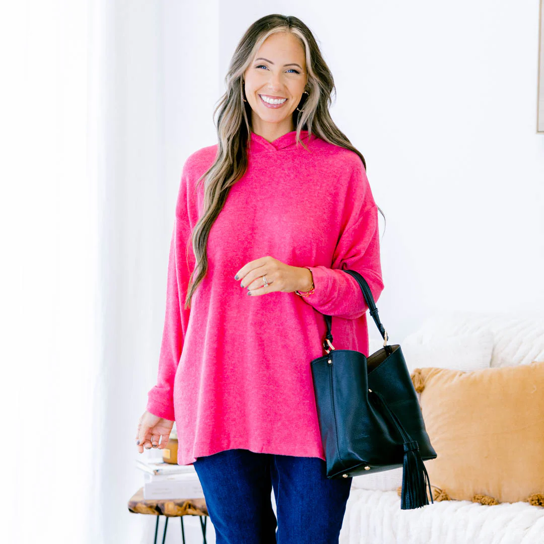 I Am On The Go Top, Fuchsia - Giverhouse