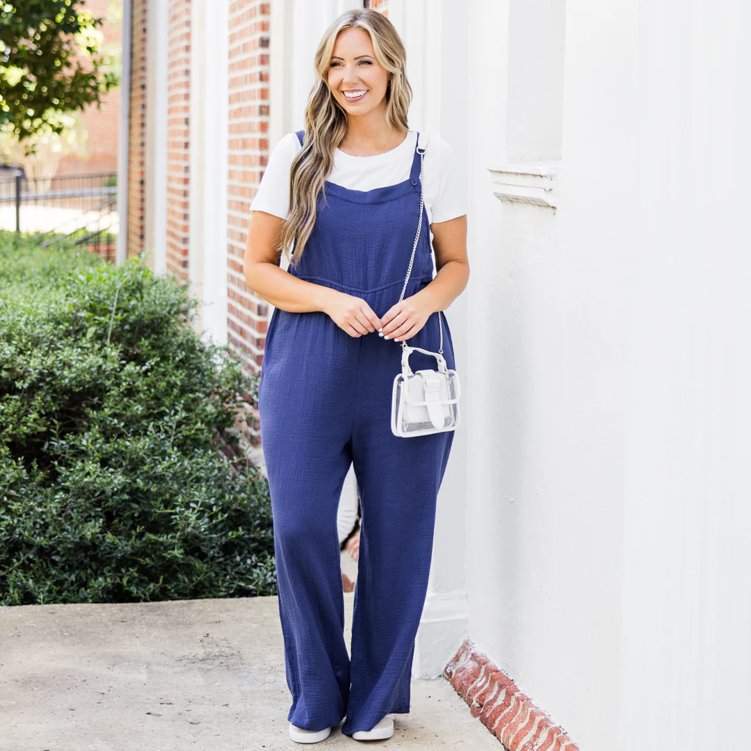 Vision To Creation Jumpsuit, Navy - Giverhouse