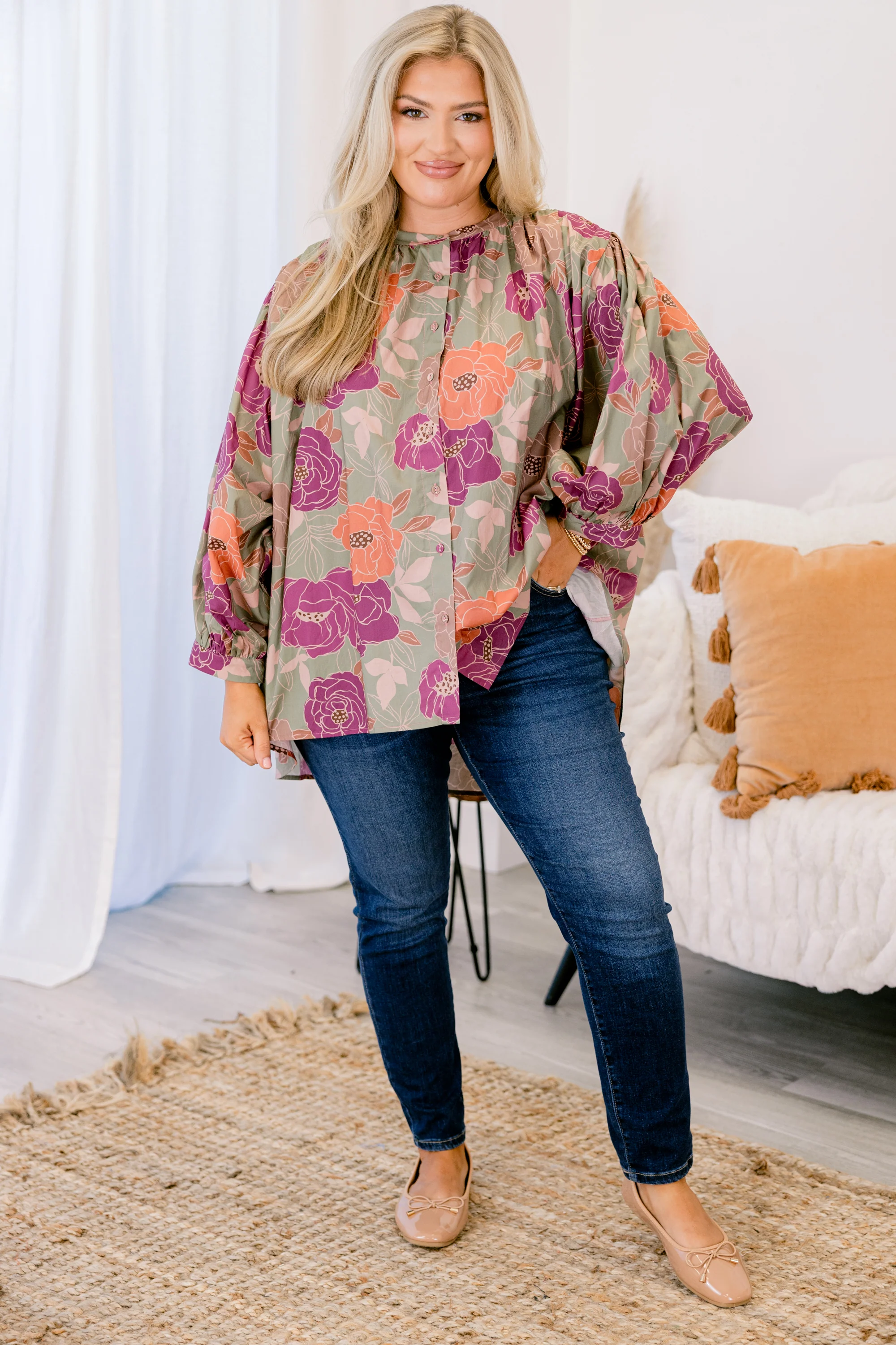 Away From It All Tunic, Pink Floral - Giverhouse