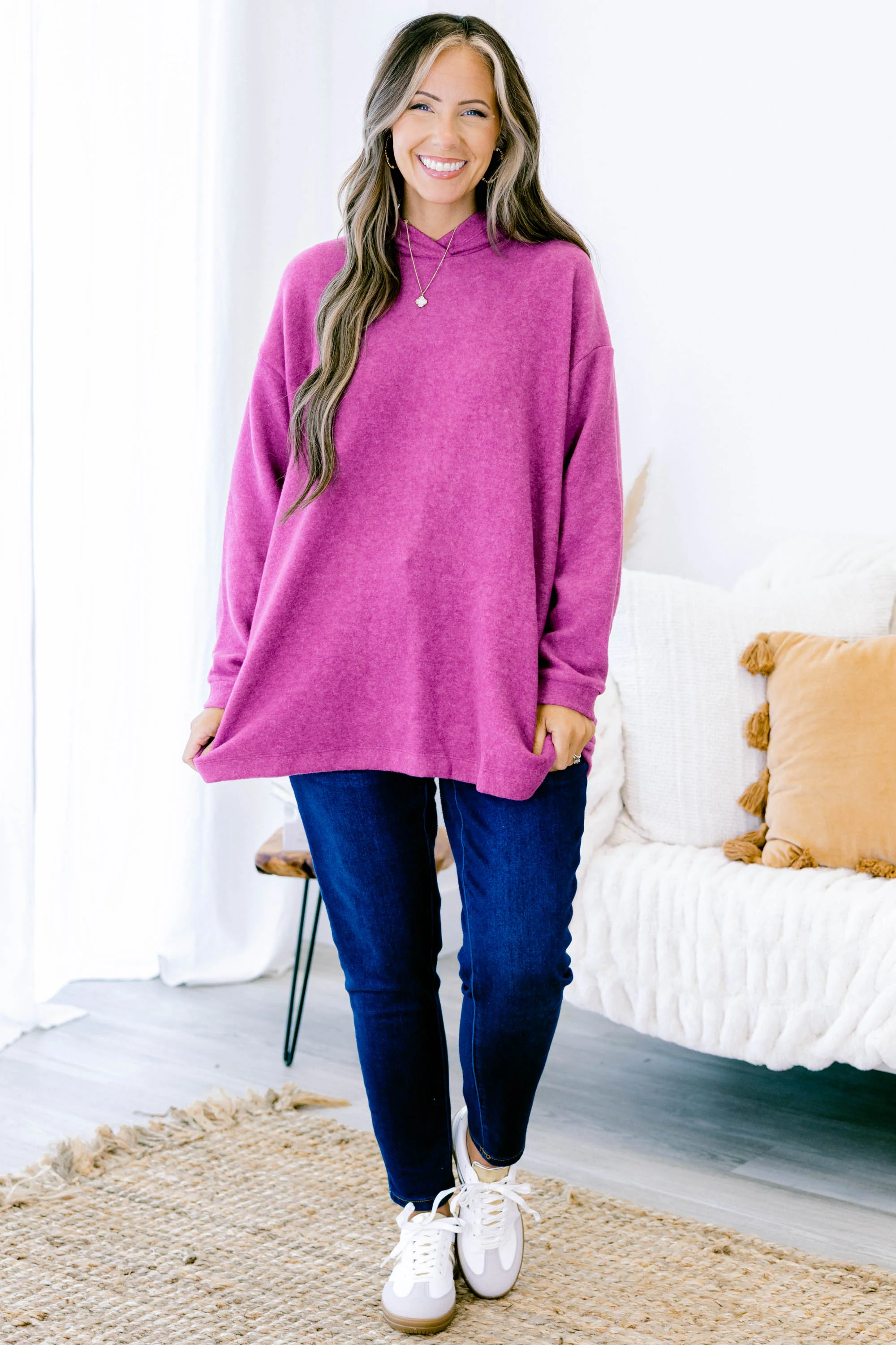 I Am On The Go Top, Light Plum - Giverhouse