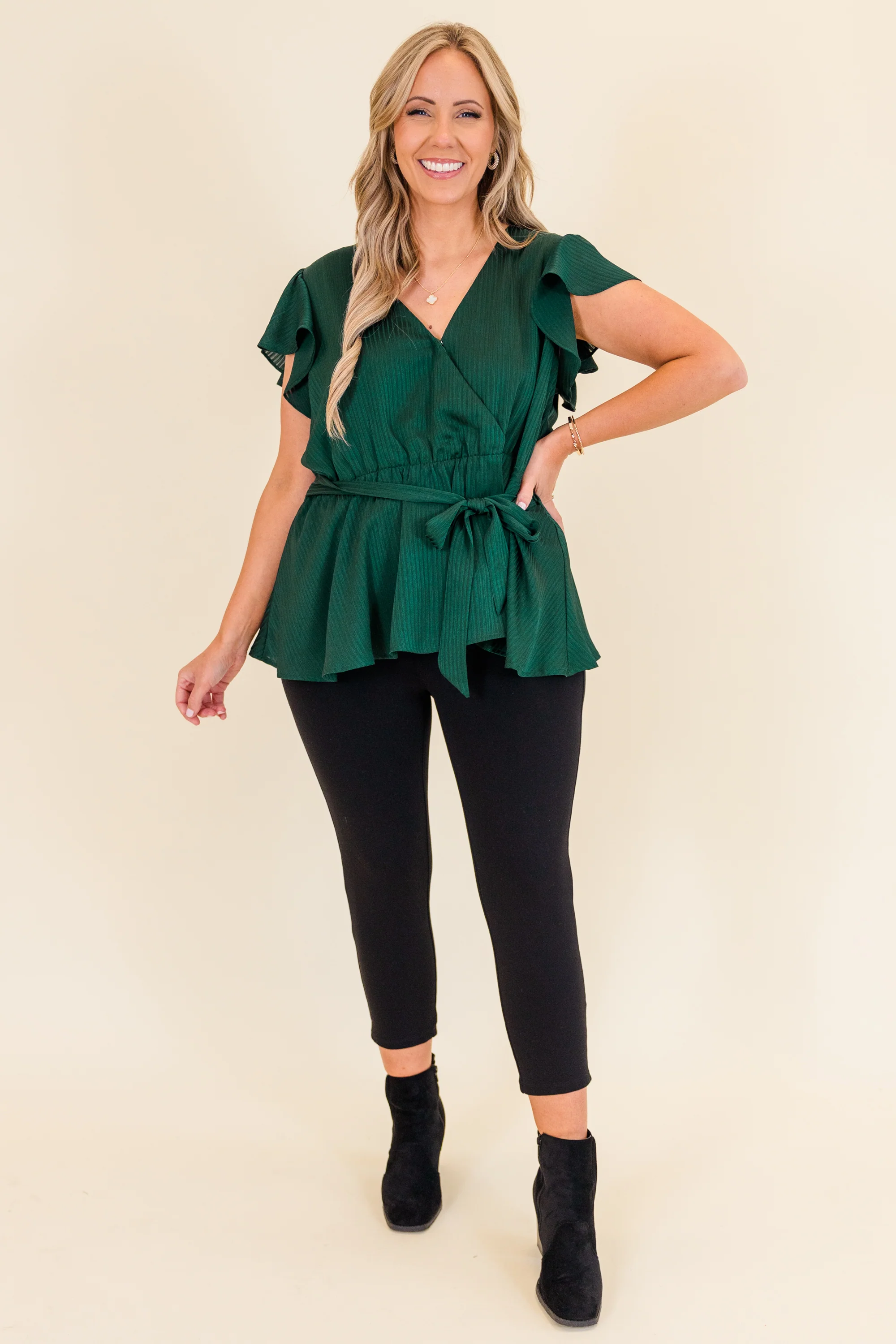 Like A Jewel Top, Green - Giverhouse