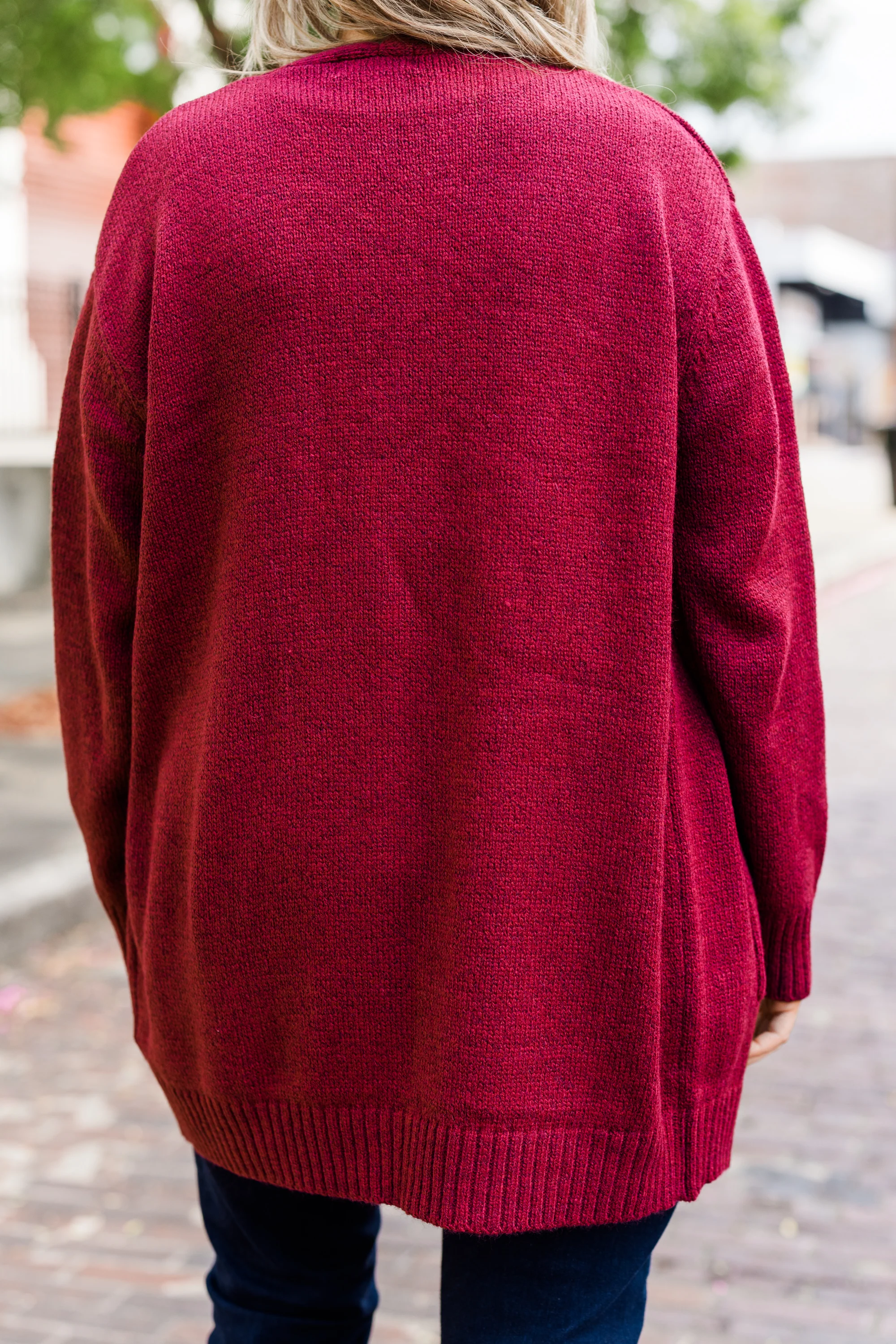 Go Everywhere Cardigan, Cabernet - Giverhouse