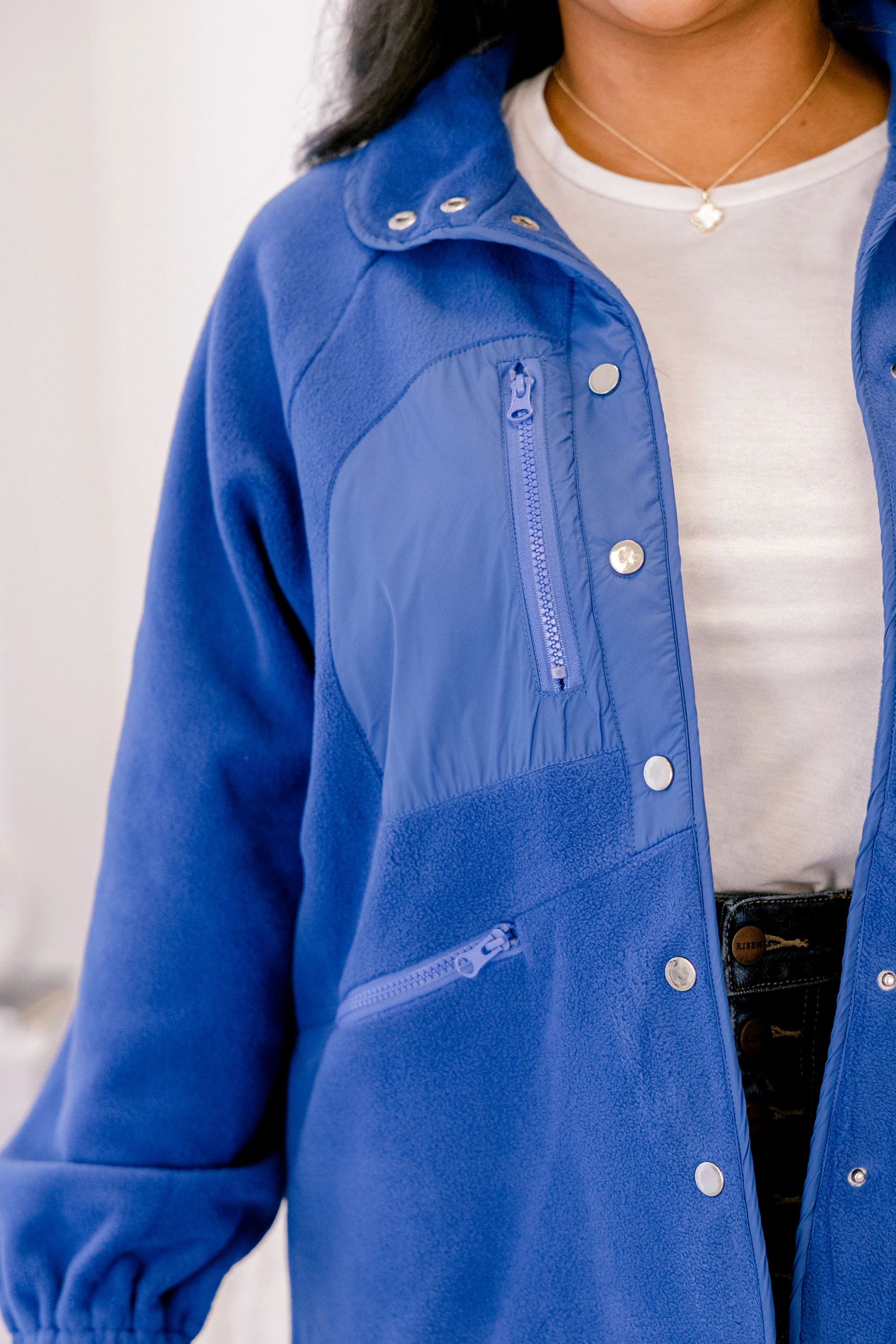 New Chapters Jacket, Blue - Giverhouse