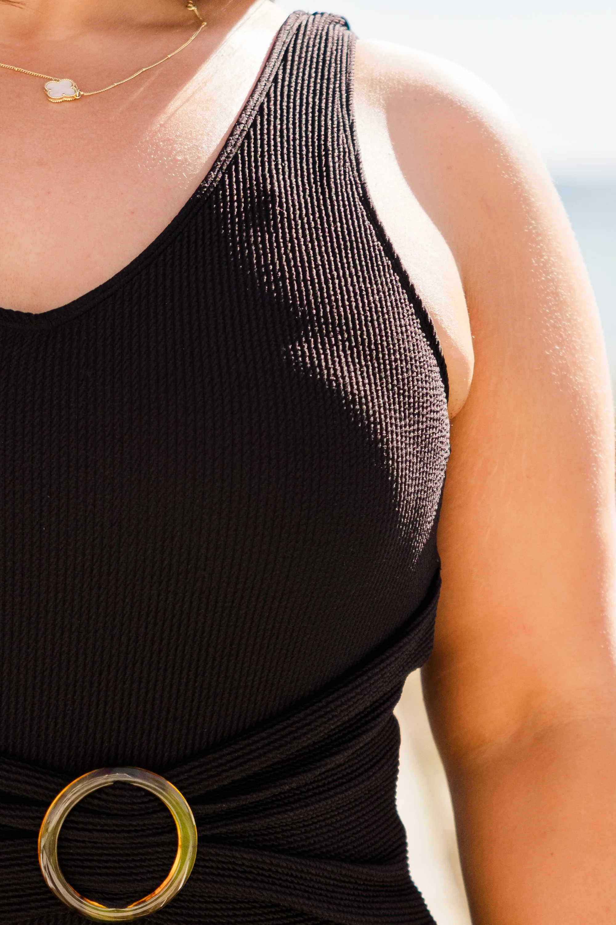 Standing On The Sun Swimsuit, Black - Giverhouse