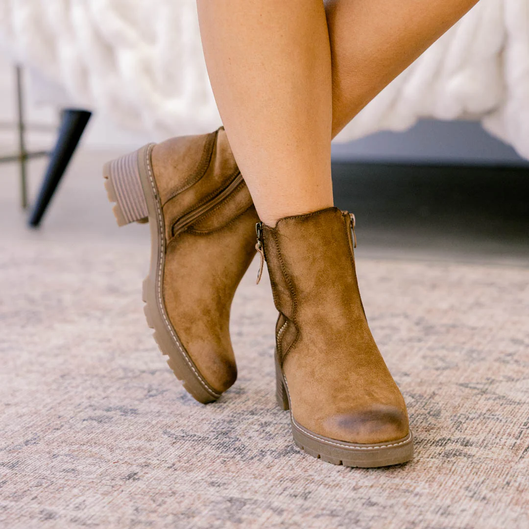 If I Only Knew Booties, New Tan - Giverhouse