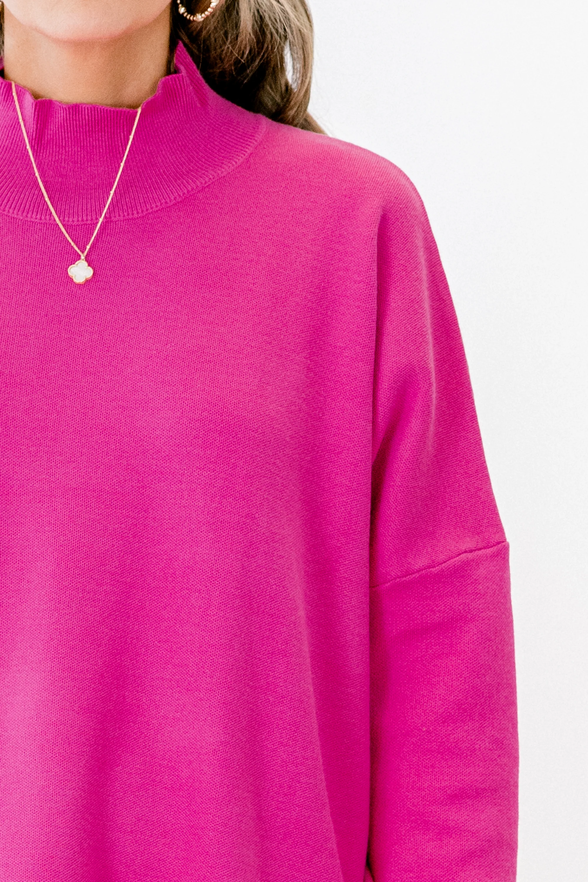 Notting Hill Sweater, Hot Magenta - Giverhouse