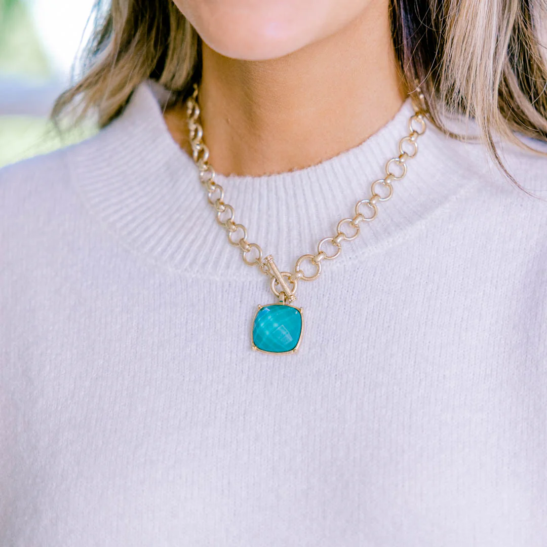 On The Case Necklace, Green - Giverhouse