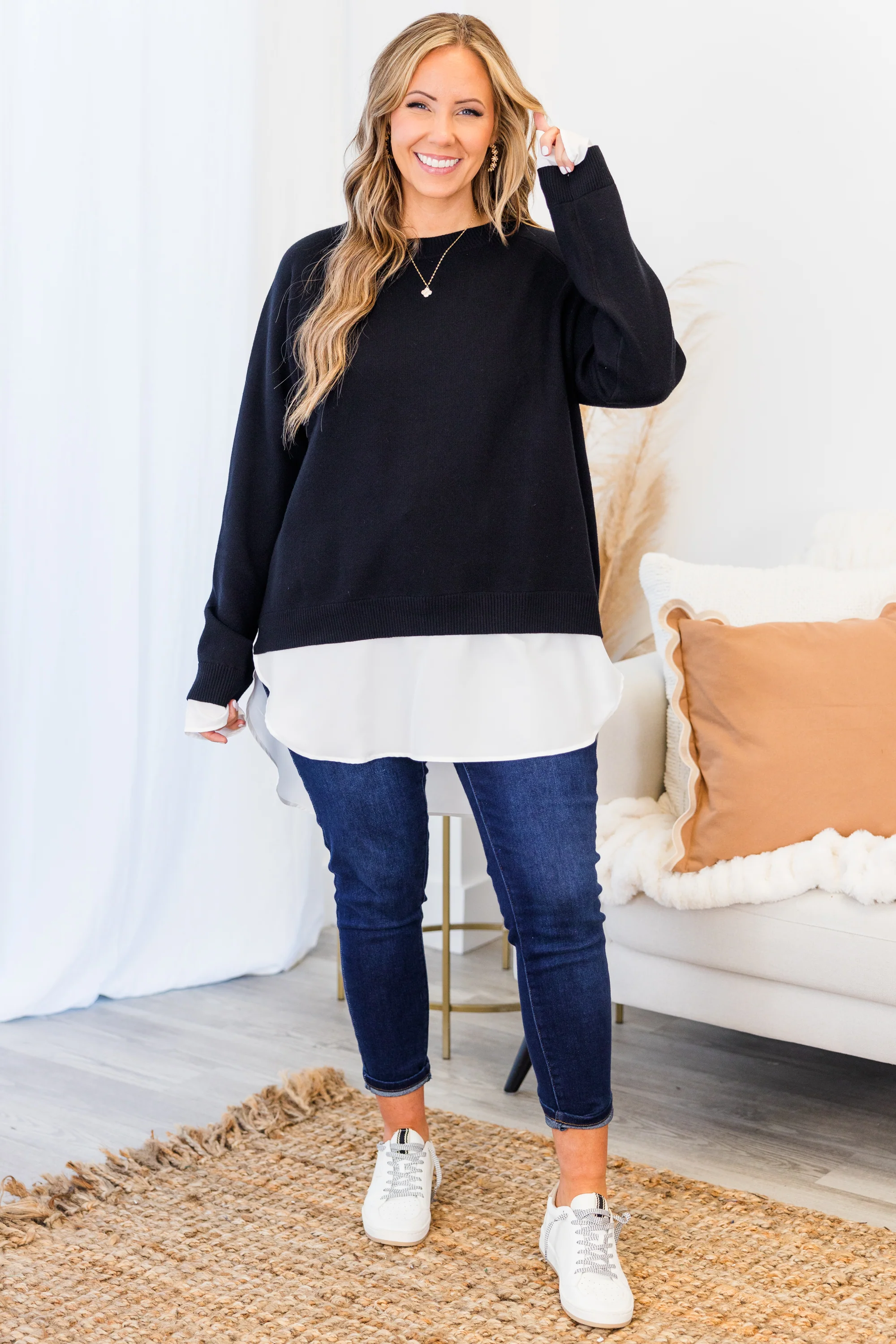 My Ideal Type Sweater, Black - Giverhouse