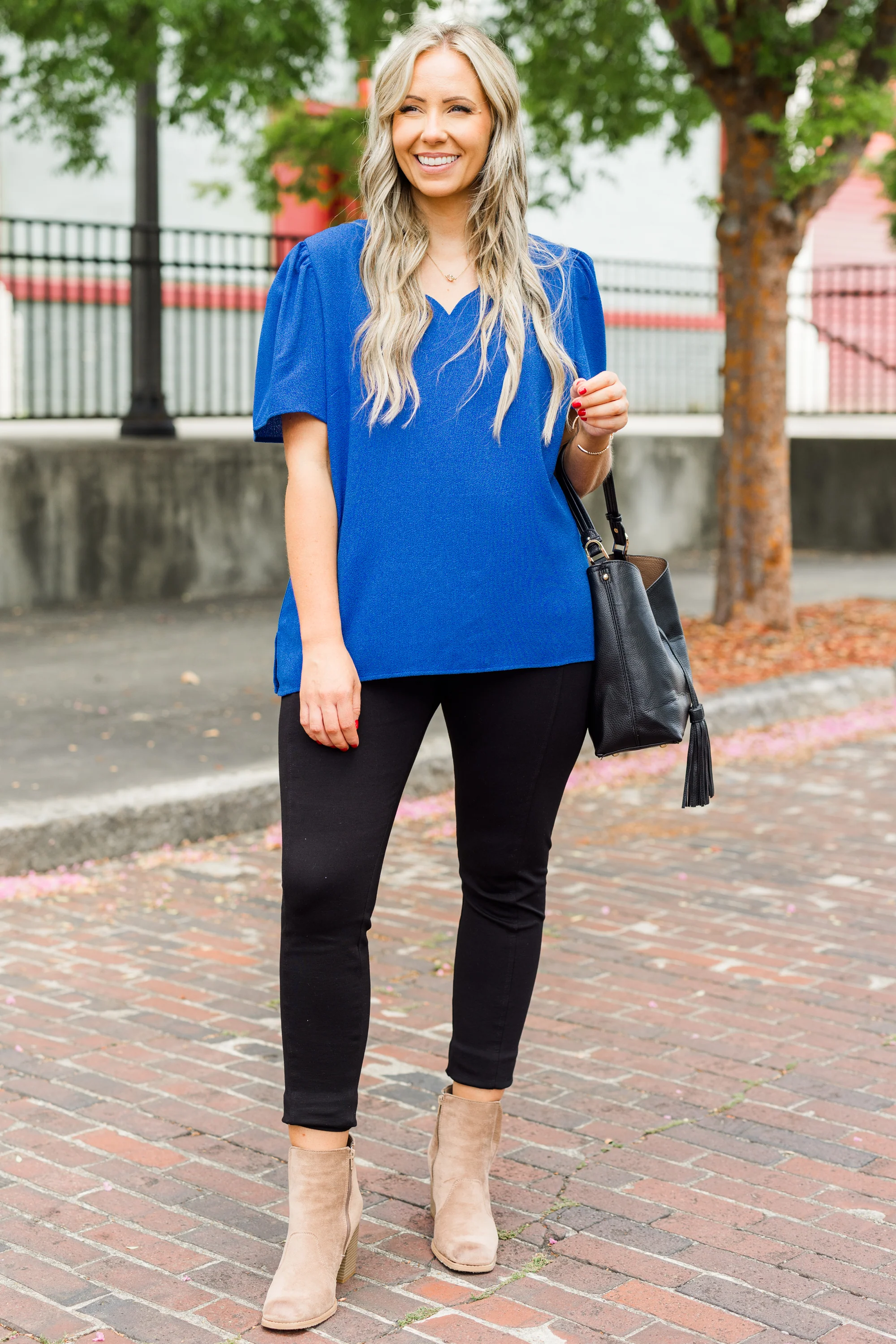 What Is It Like Top, Blue - Giverhouse