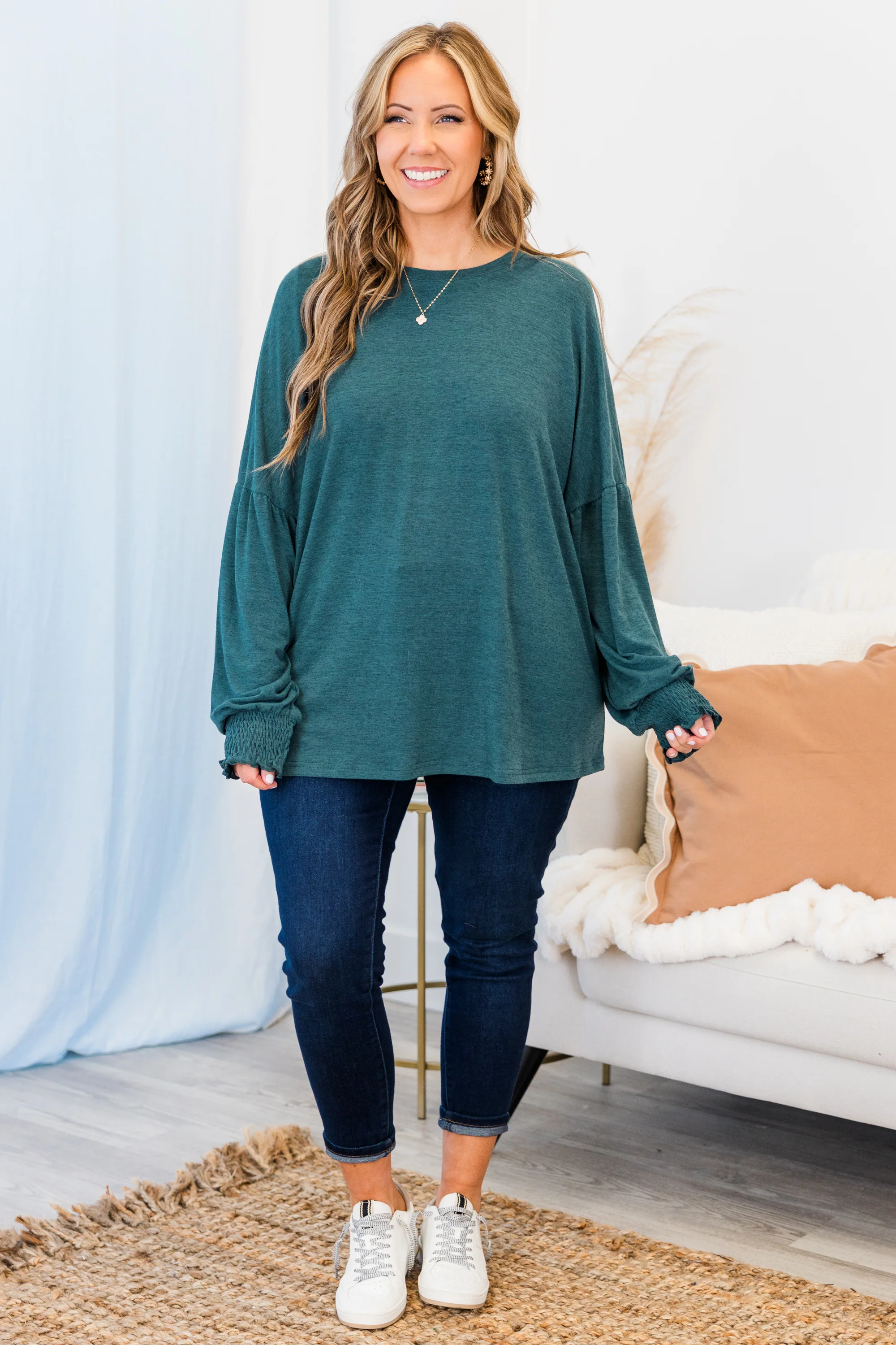 Princess And The Popper Top, Teal - Giverhouse