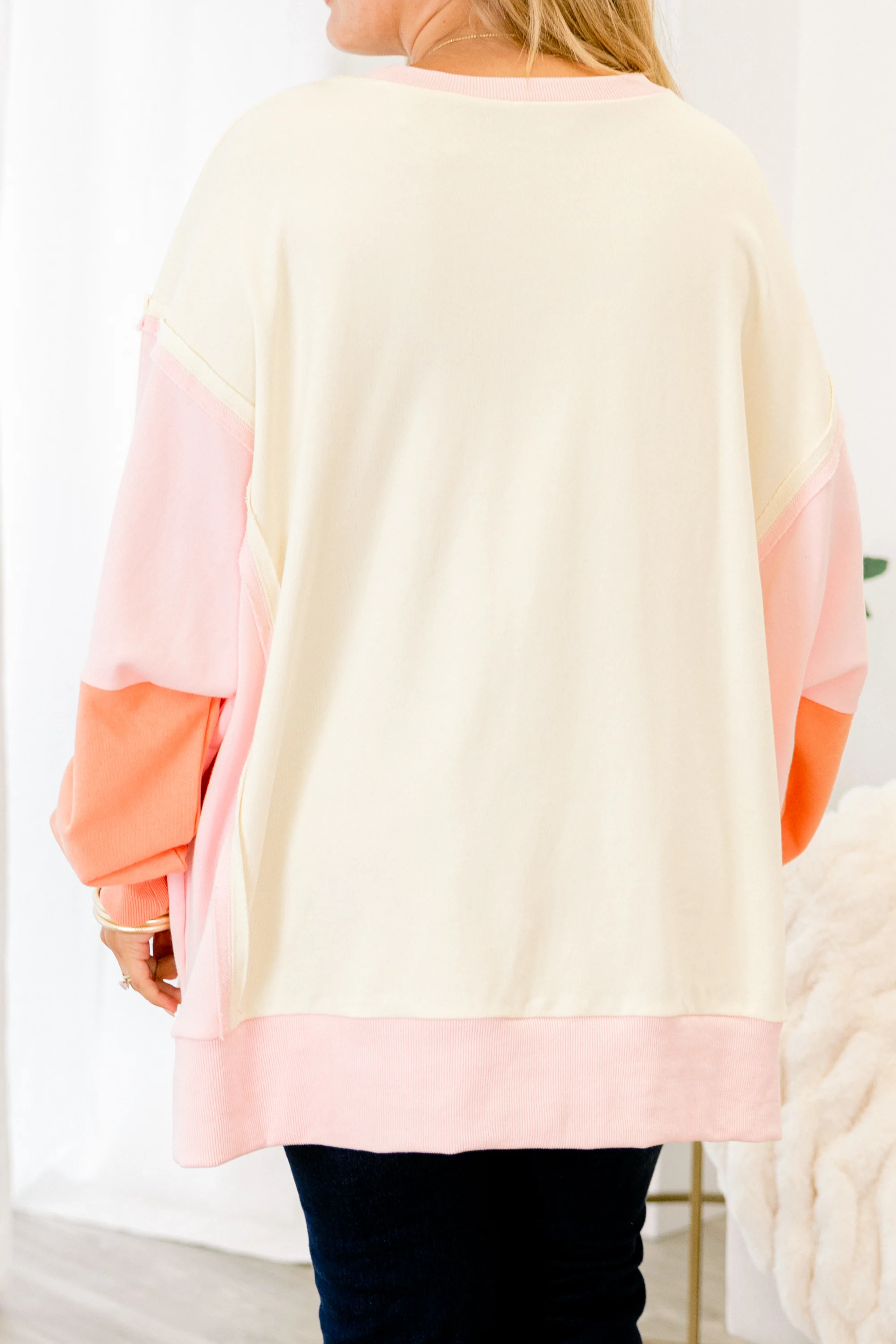 Rising To The Opportunity Pullover, Salmon - Giverhouse