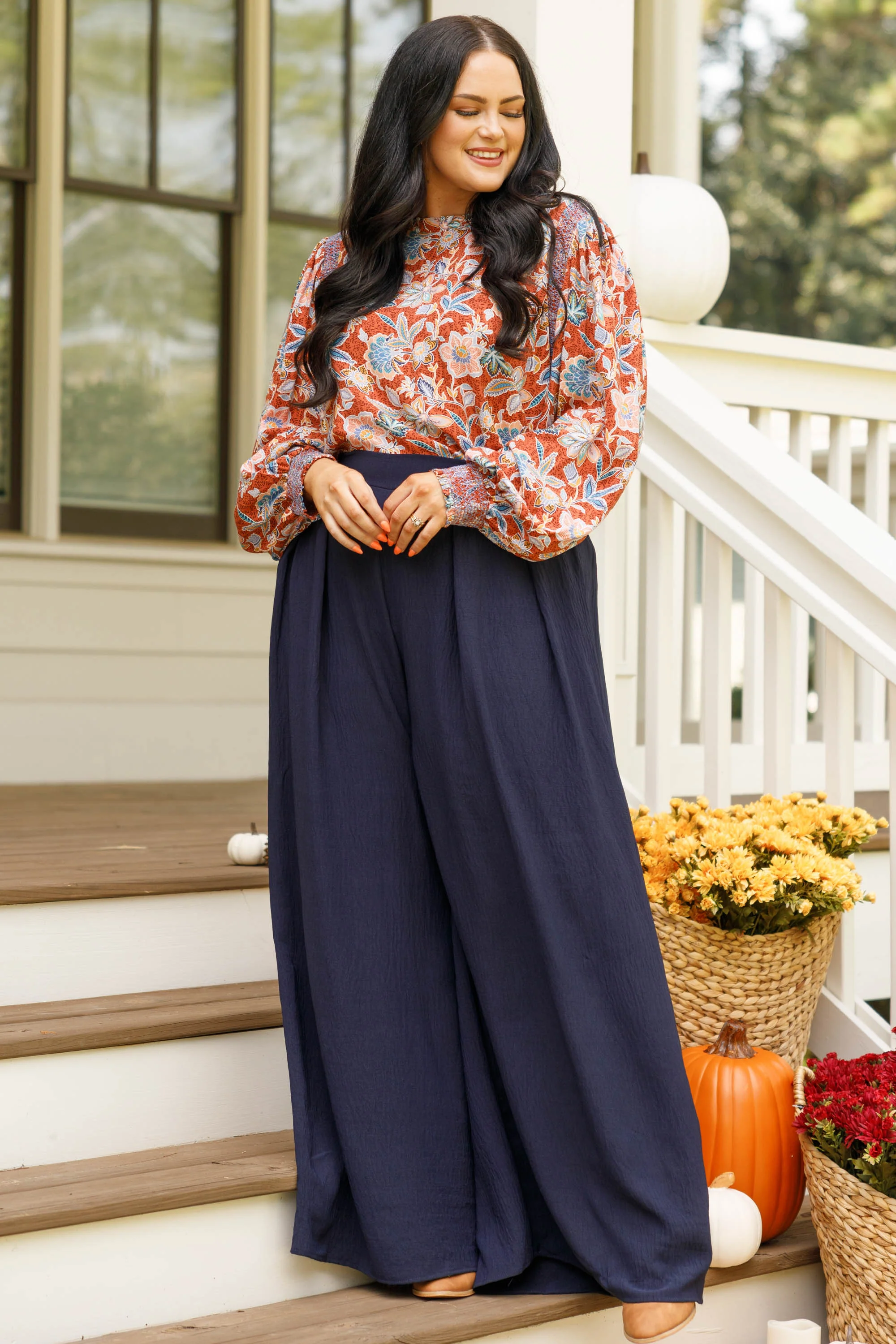 Love From A Distance Blouse, Rust - Giverhouse