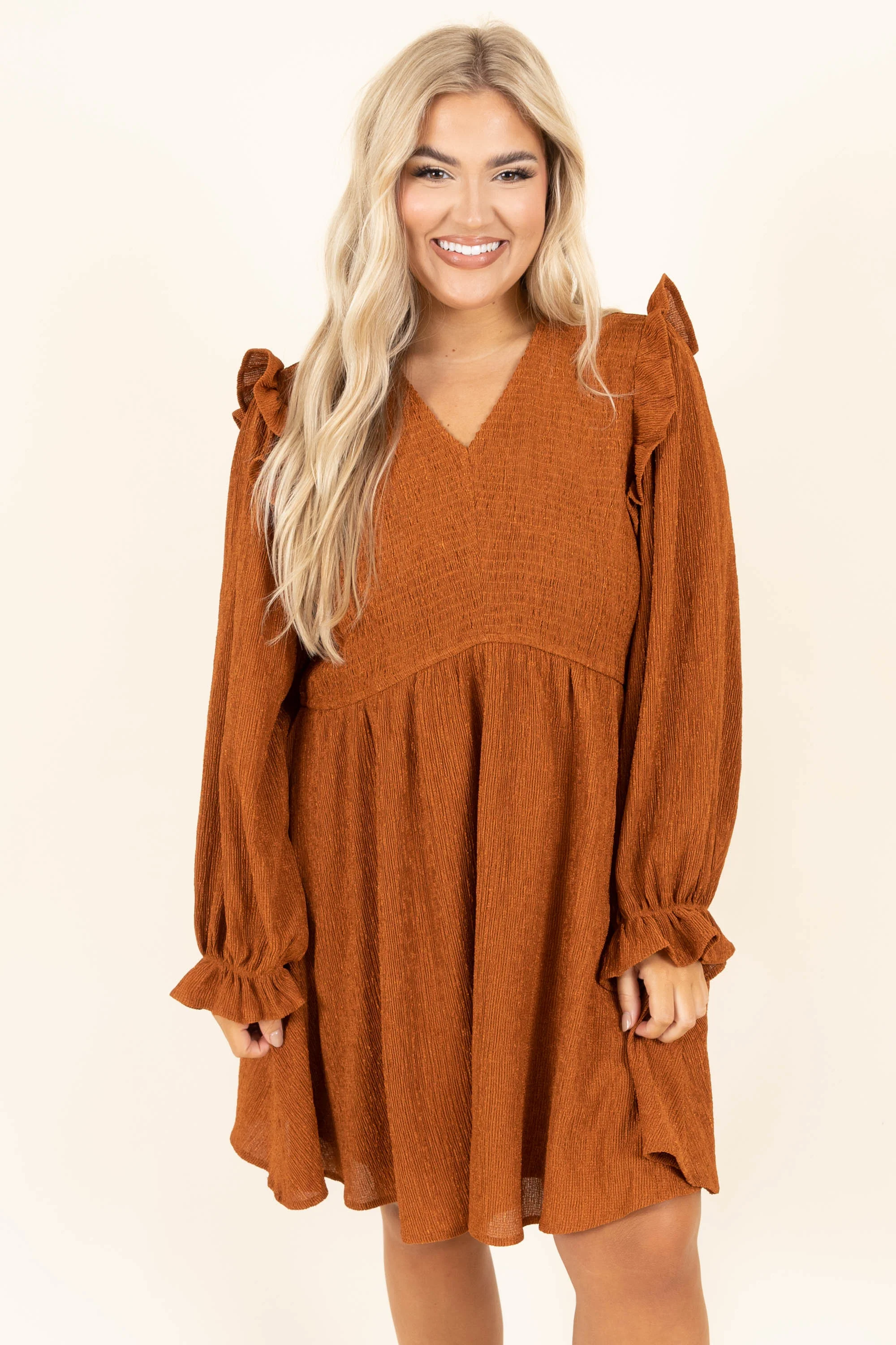 Cinnamon Girl Dress, Caramel - Giverhouse