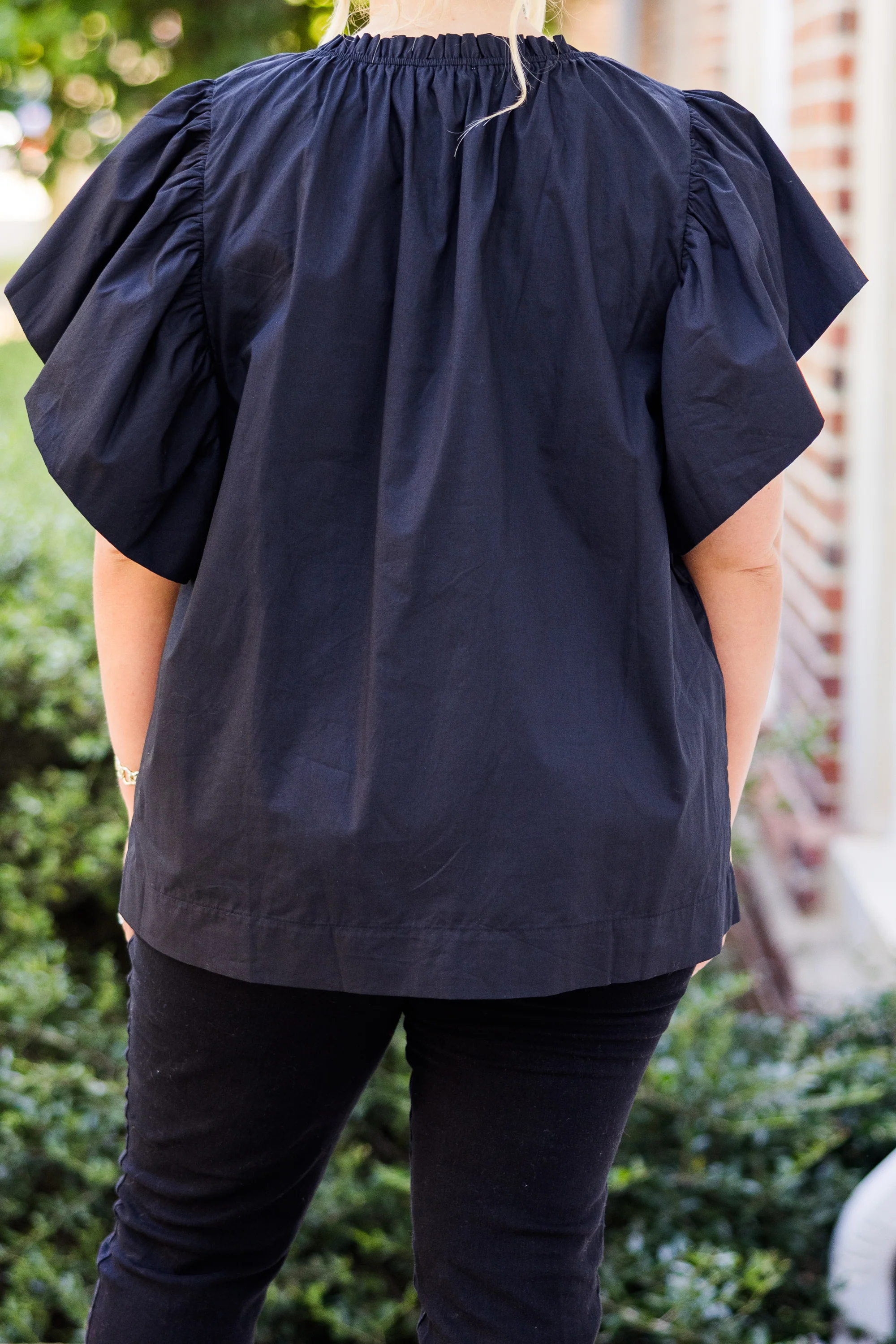 Here For Halftime Top, Black - Giverhouse