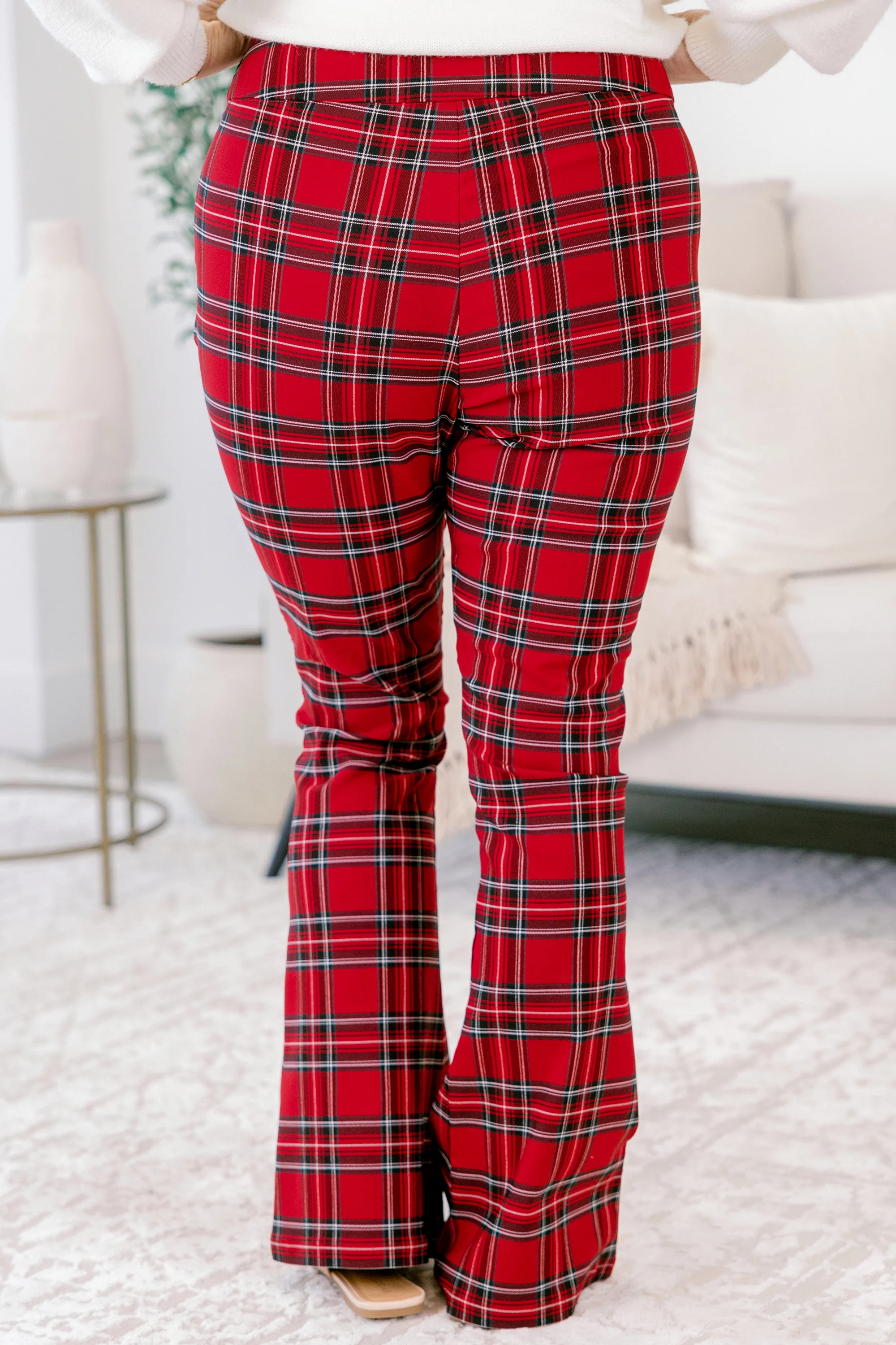 Don't Want To Talk About It Pants, Red - Giverhouse