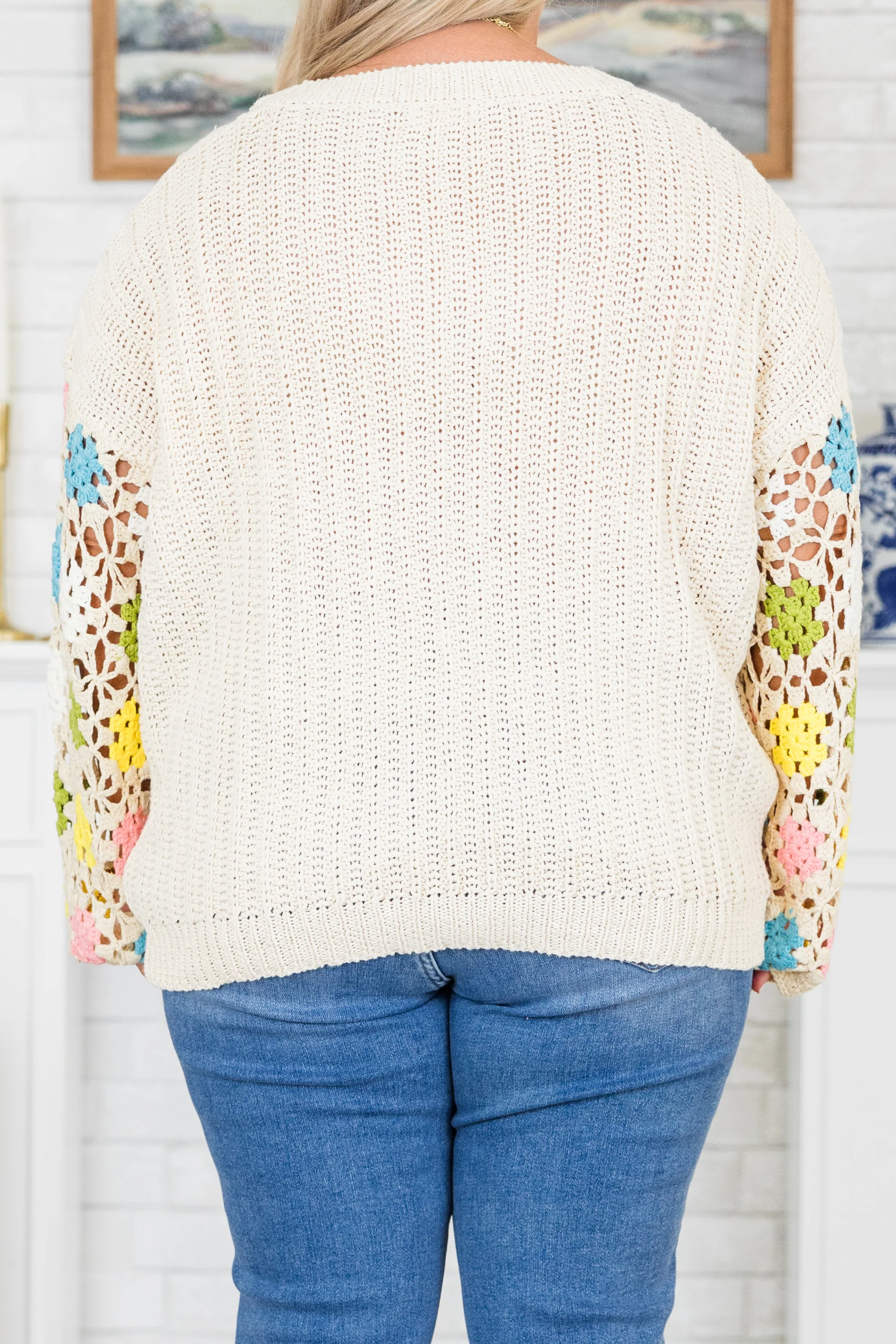 Queen Of Harmony Sweater, Cream - Giverhouse