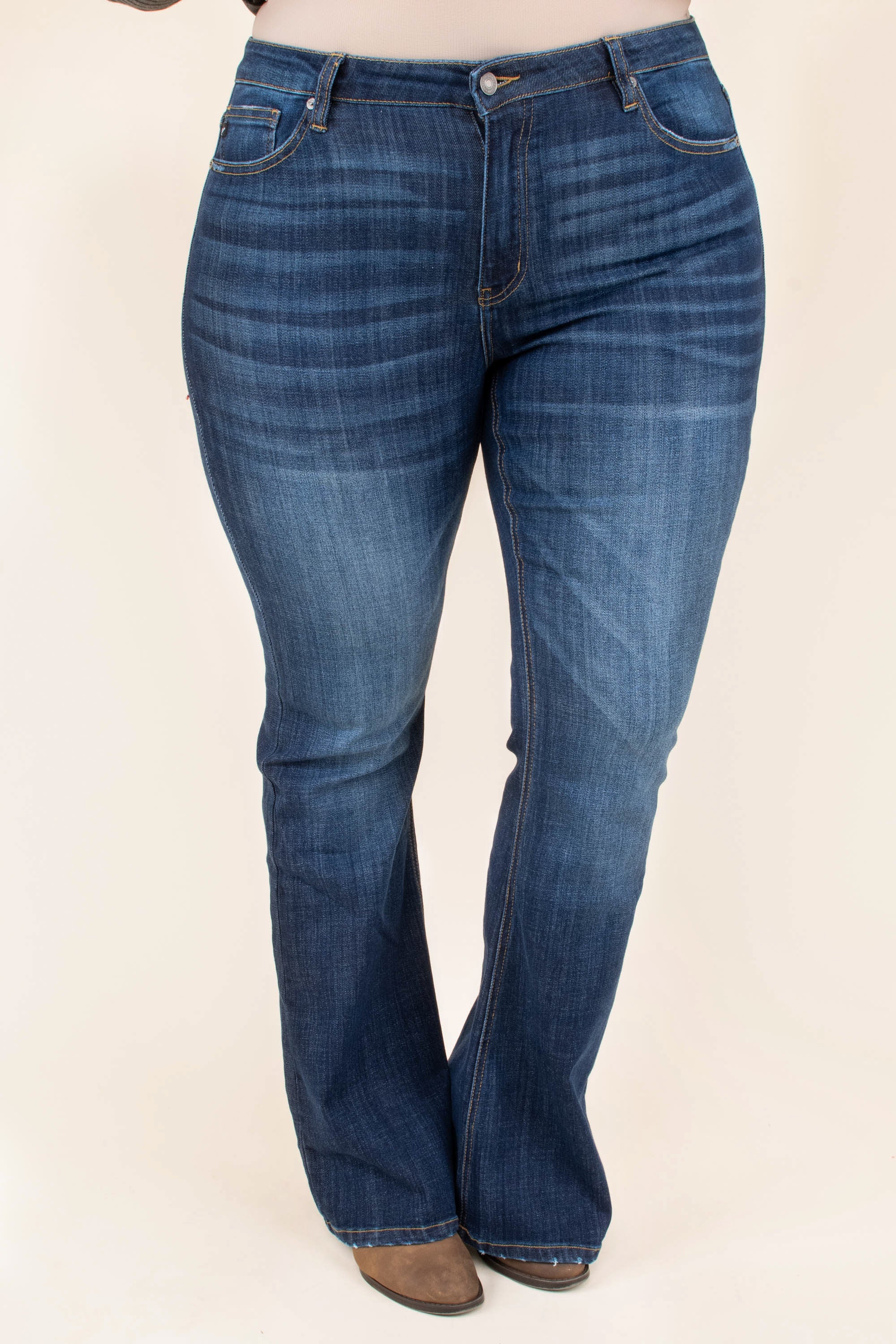 Stroll On The Boulevard Jeans, Dark Wash - Giverhouse