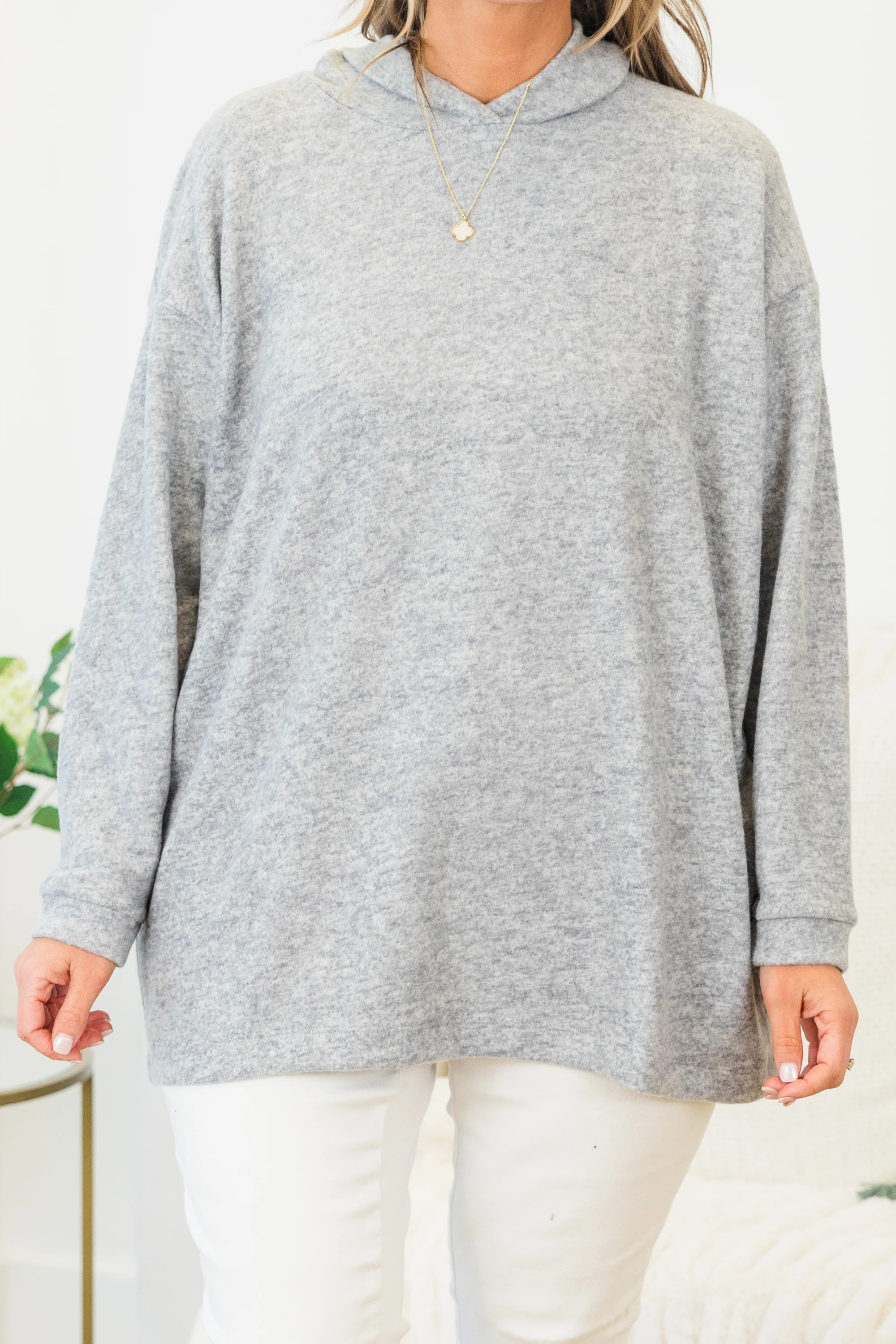 I Am On The Go Top, Heather Grey - Giverhouse