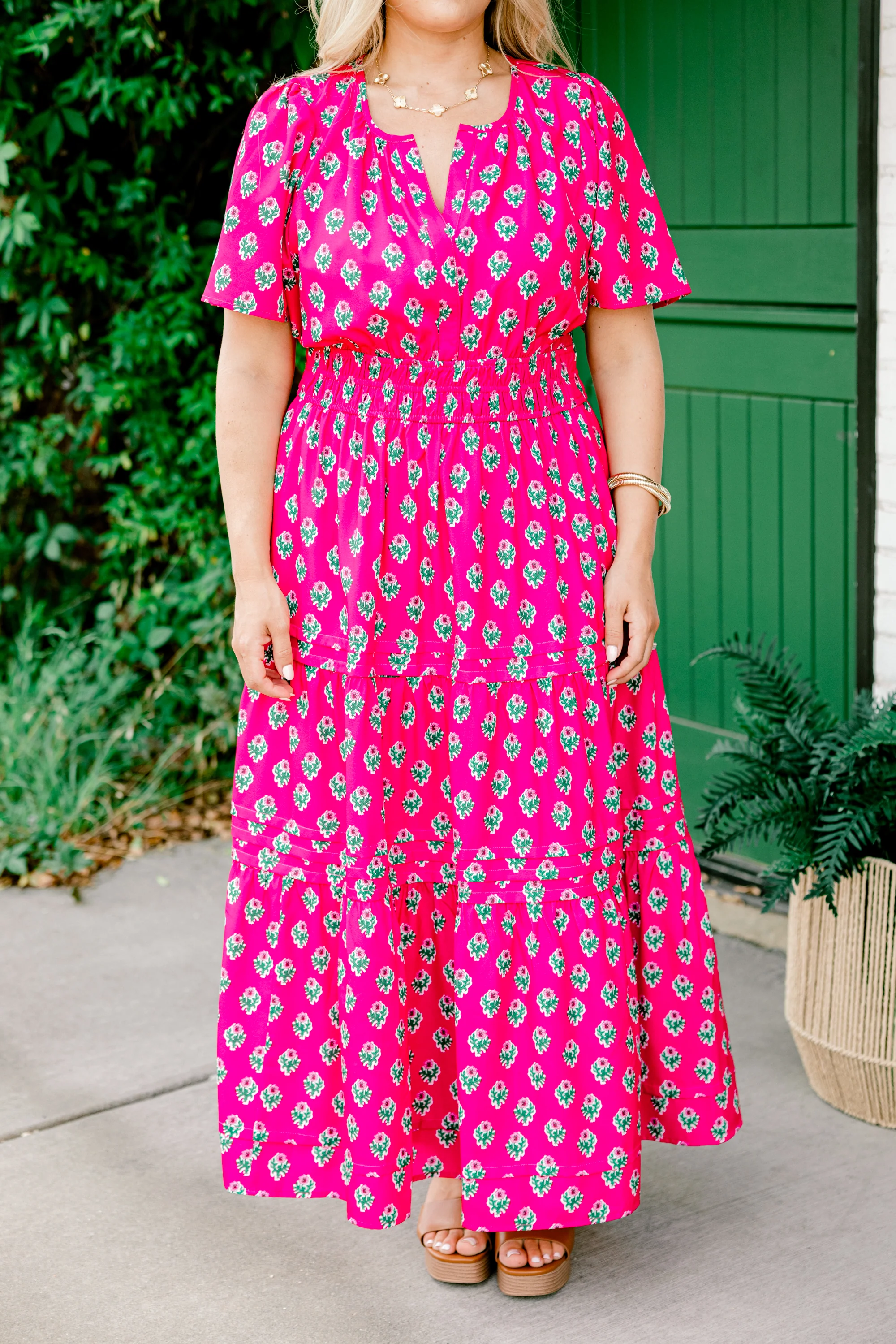 Wish Me Joy Dress, Fuchsia Mix - Giverhouse