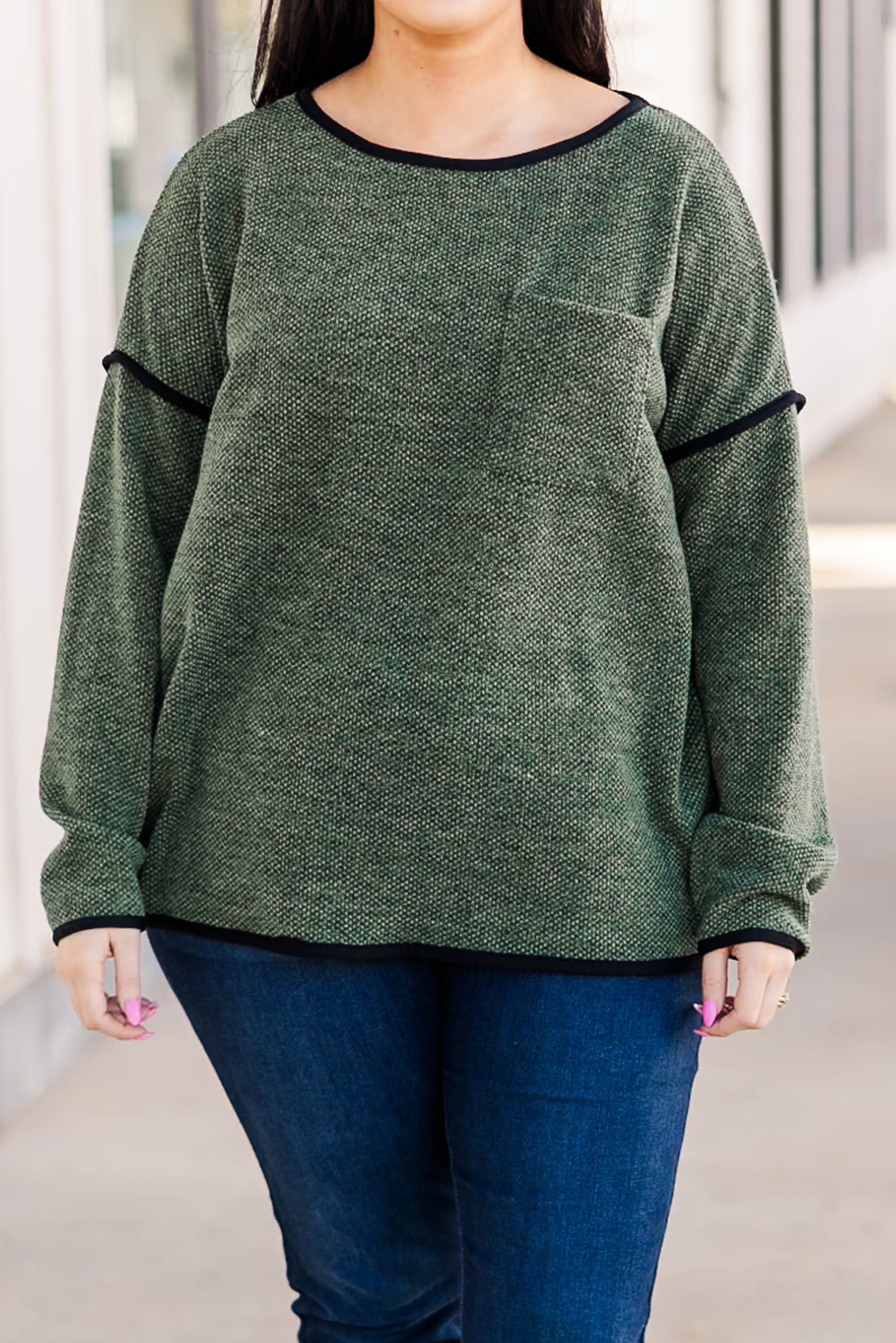 False Confidence Top, Olive - Giverhouse