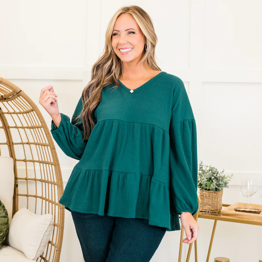 Good Signs Top, Hunter Green - Giverhouse