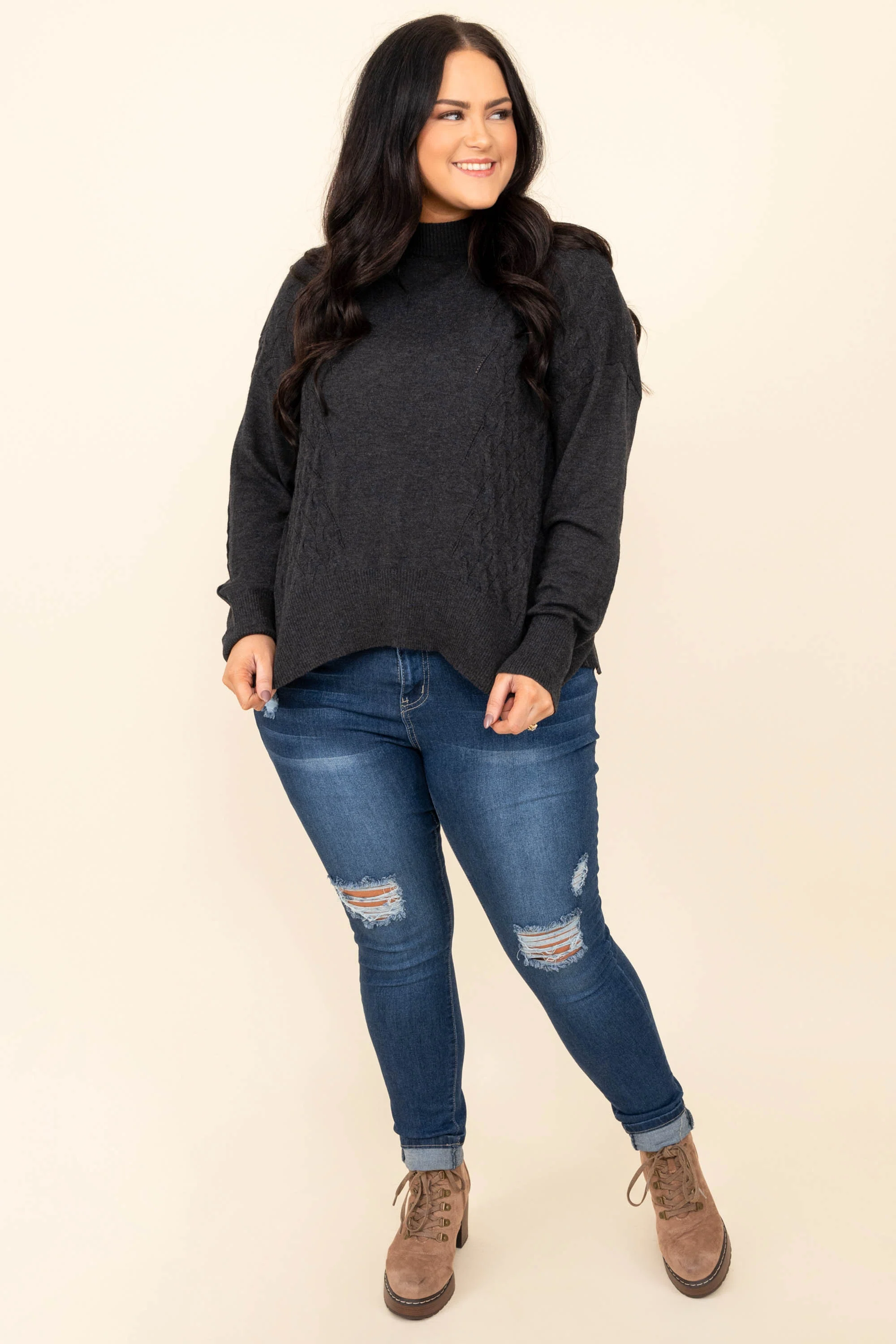 Working Wonders Top, Gray - Giverhouse