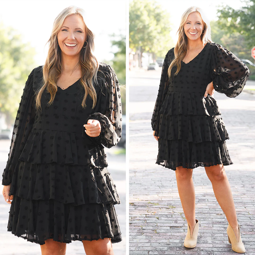 Bold And Beautiful Dress, Black - Giverhouse