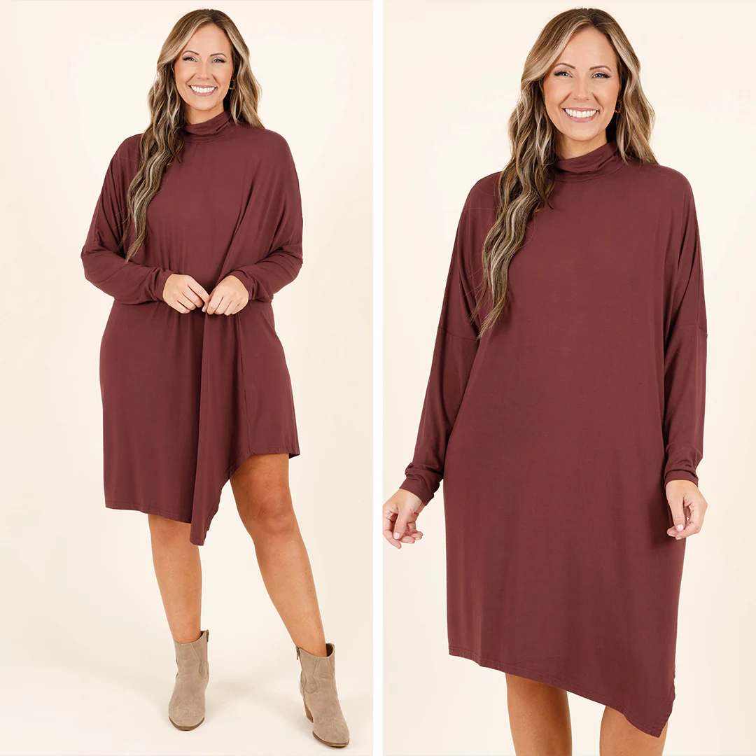 Wardrobe Essential Dress, Plum - Giverhouse