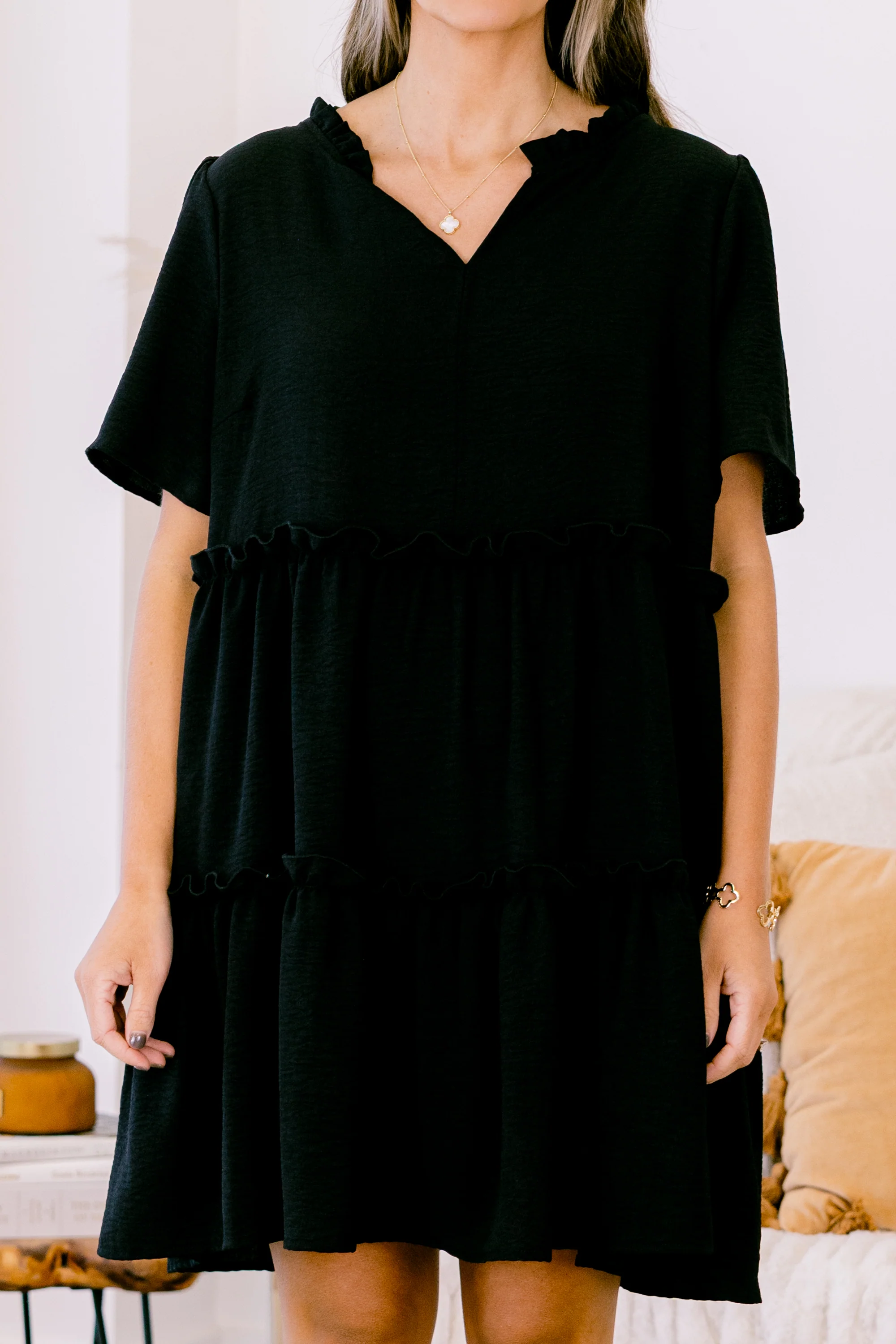 Take Over Dress, Black - Giverhouse