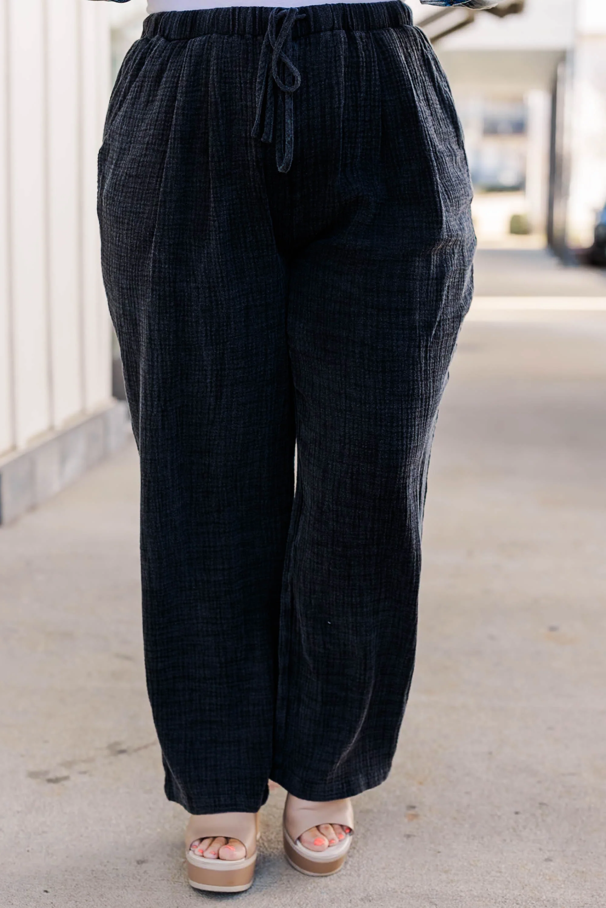 Never Go To Waste Pants, Black - Giverhouse