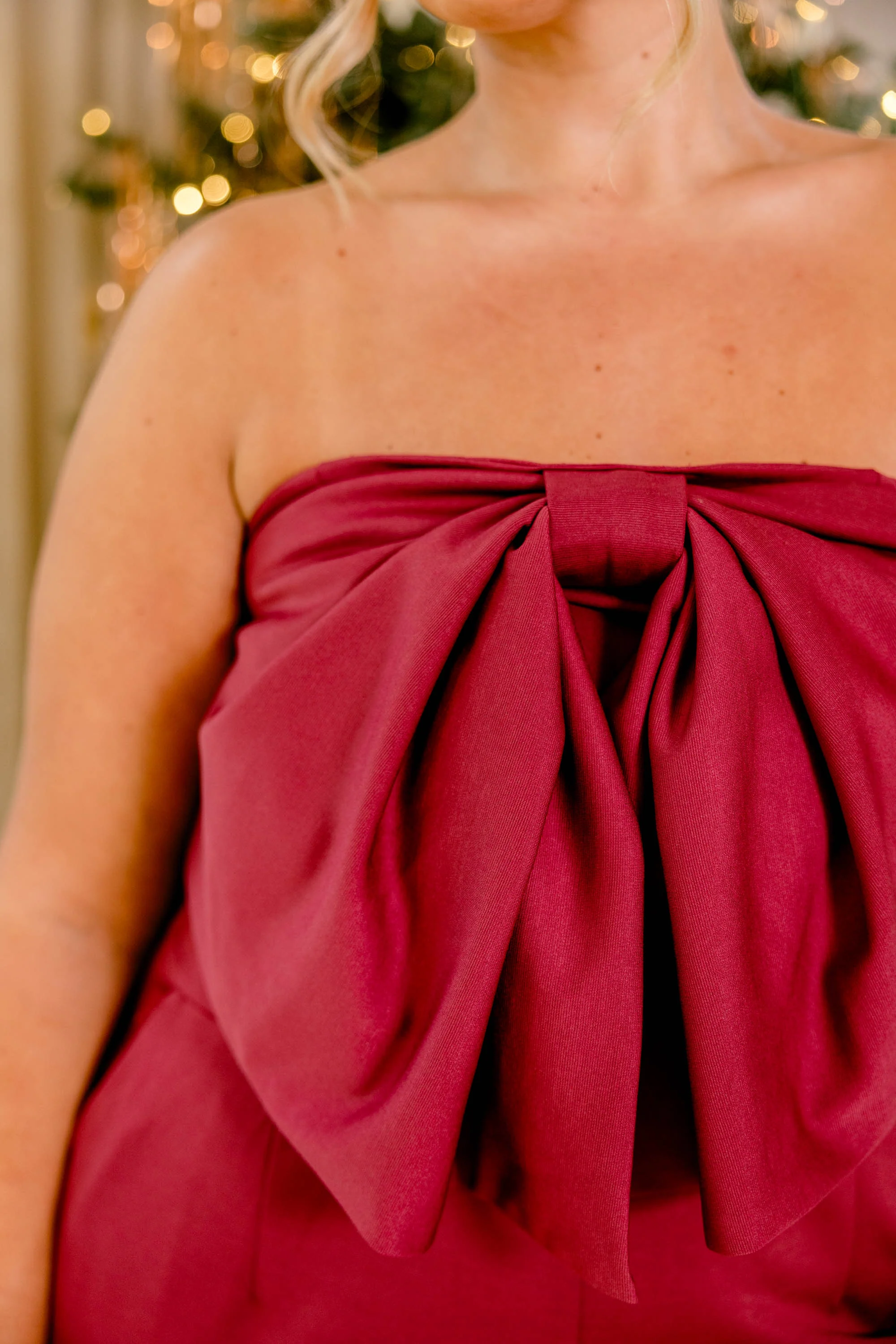 Sip Champagne Jumpsuit, Red - Giverhouse