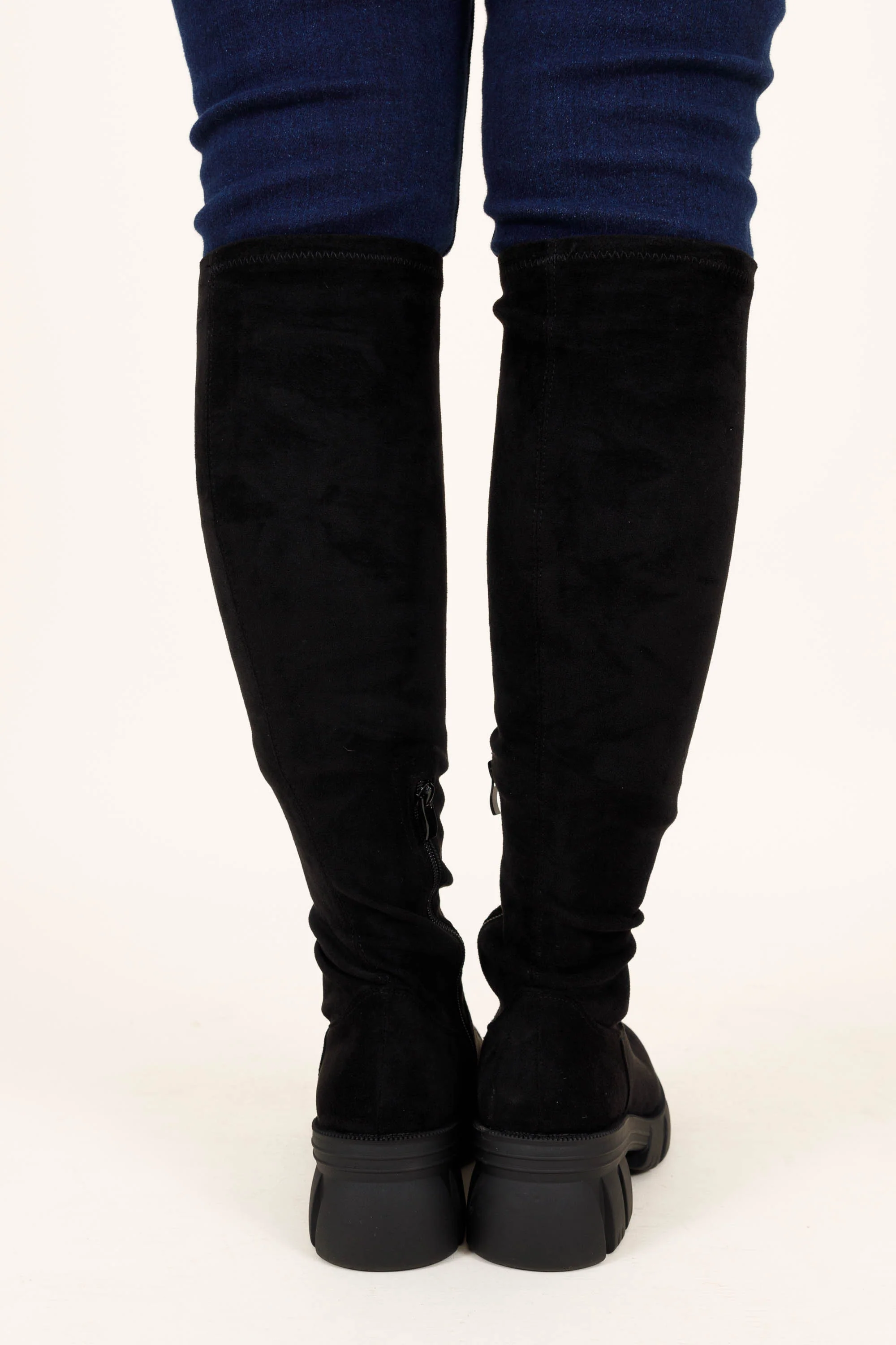 Kickin' Rocks Wide Calf Boots, Black - Giverhouse