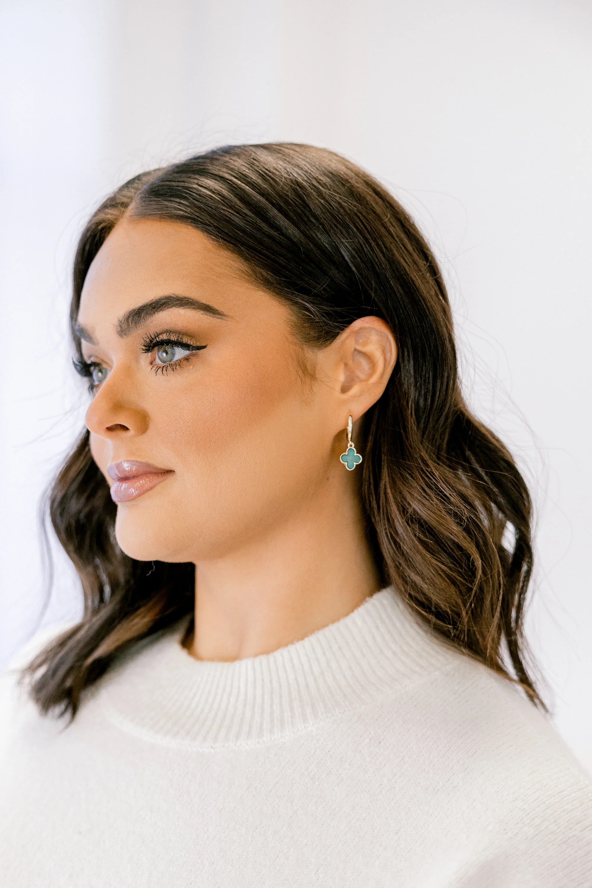 Always Lucky Earrings, Green - Giverhouse